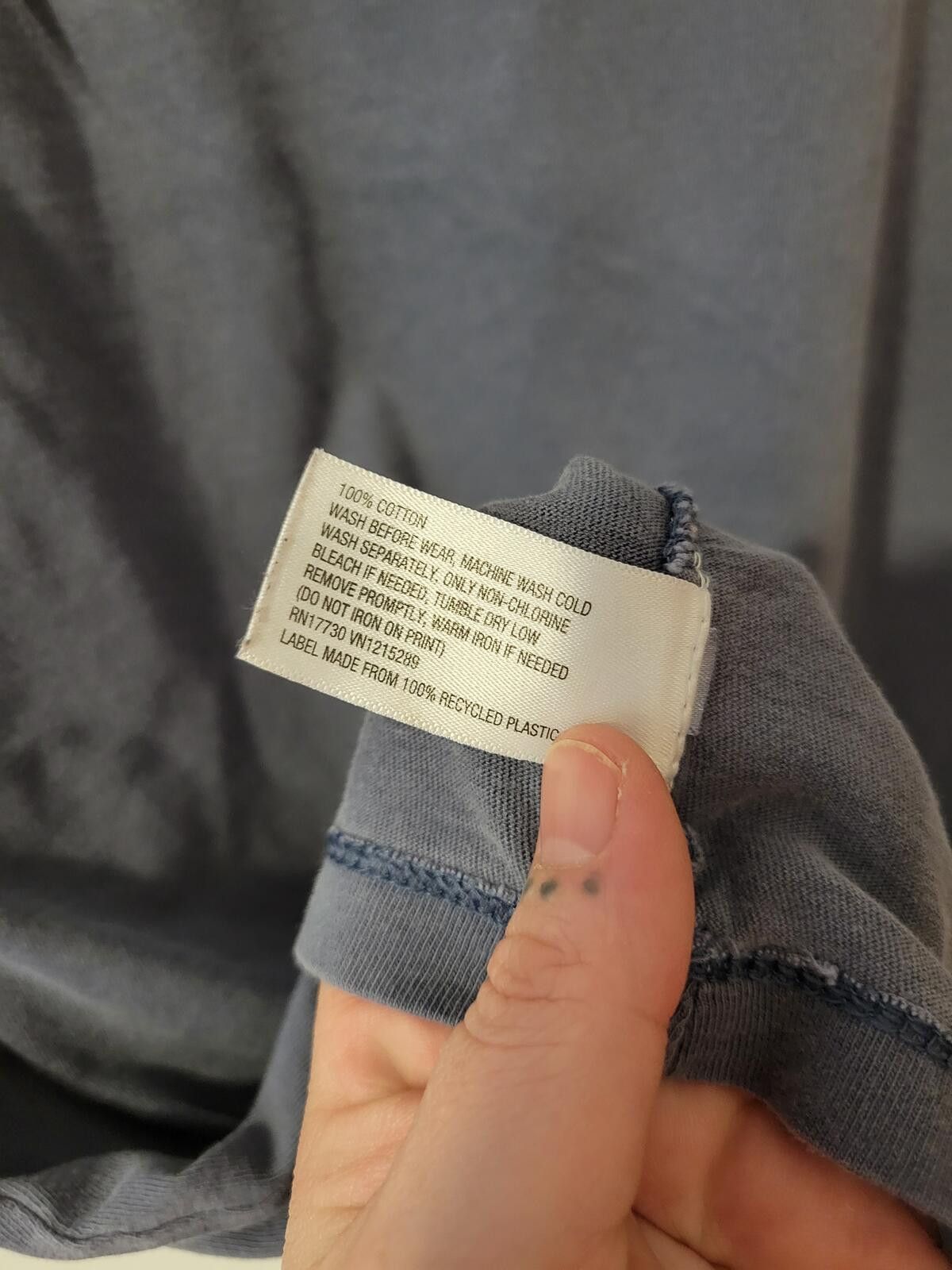 Other Goodfellow & Co. Men's Blue Gray Cotton Pocket T-Shirt Size US L / EU 52-54 / 3 - 3 Thumbnail
