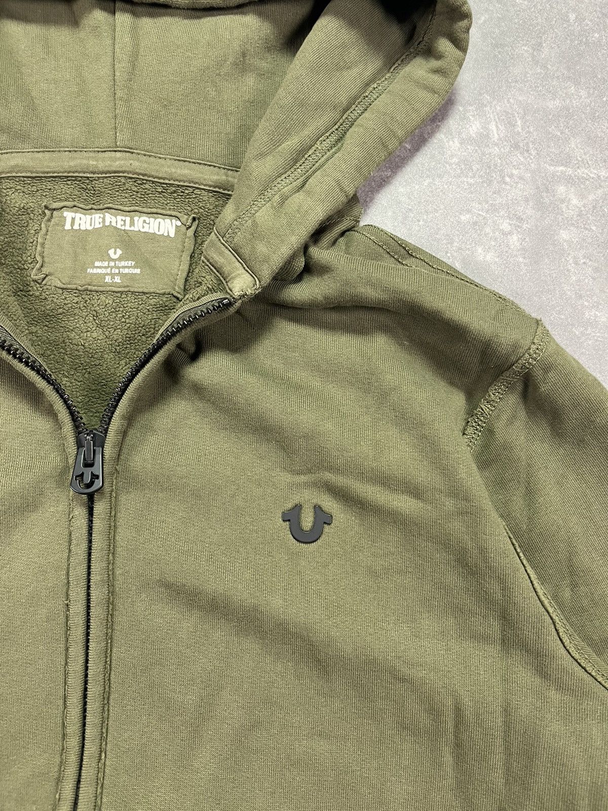 True Religion Rare True Religion Los Angeles Metal Logo Zipper Hoodie XL Size US XL / EU 56 / 4 - 7 Thumbnail