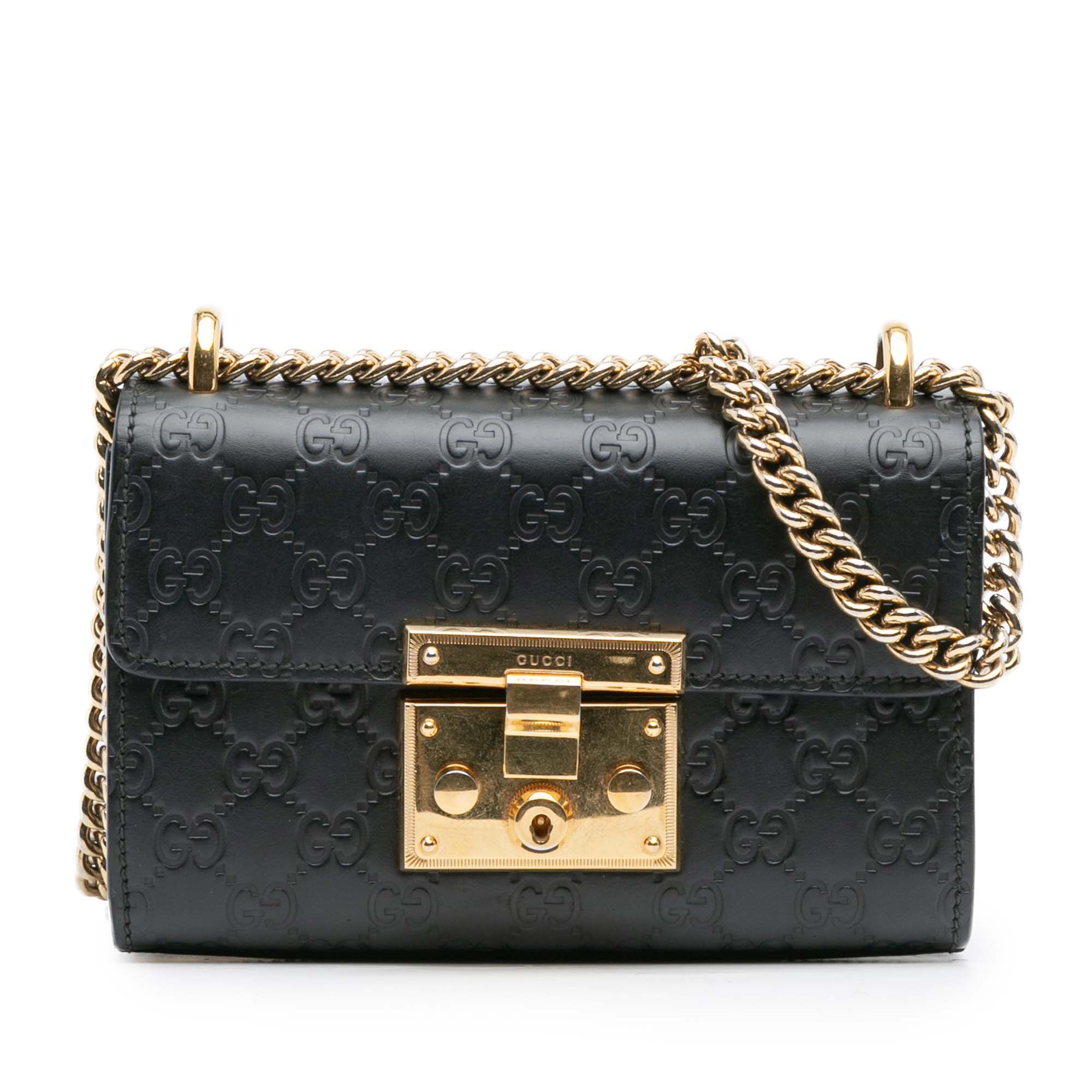 Gucci Small Guccissima Padlock Crossbody Size ONE SIZE - 1 Thumbnail
