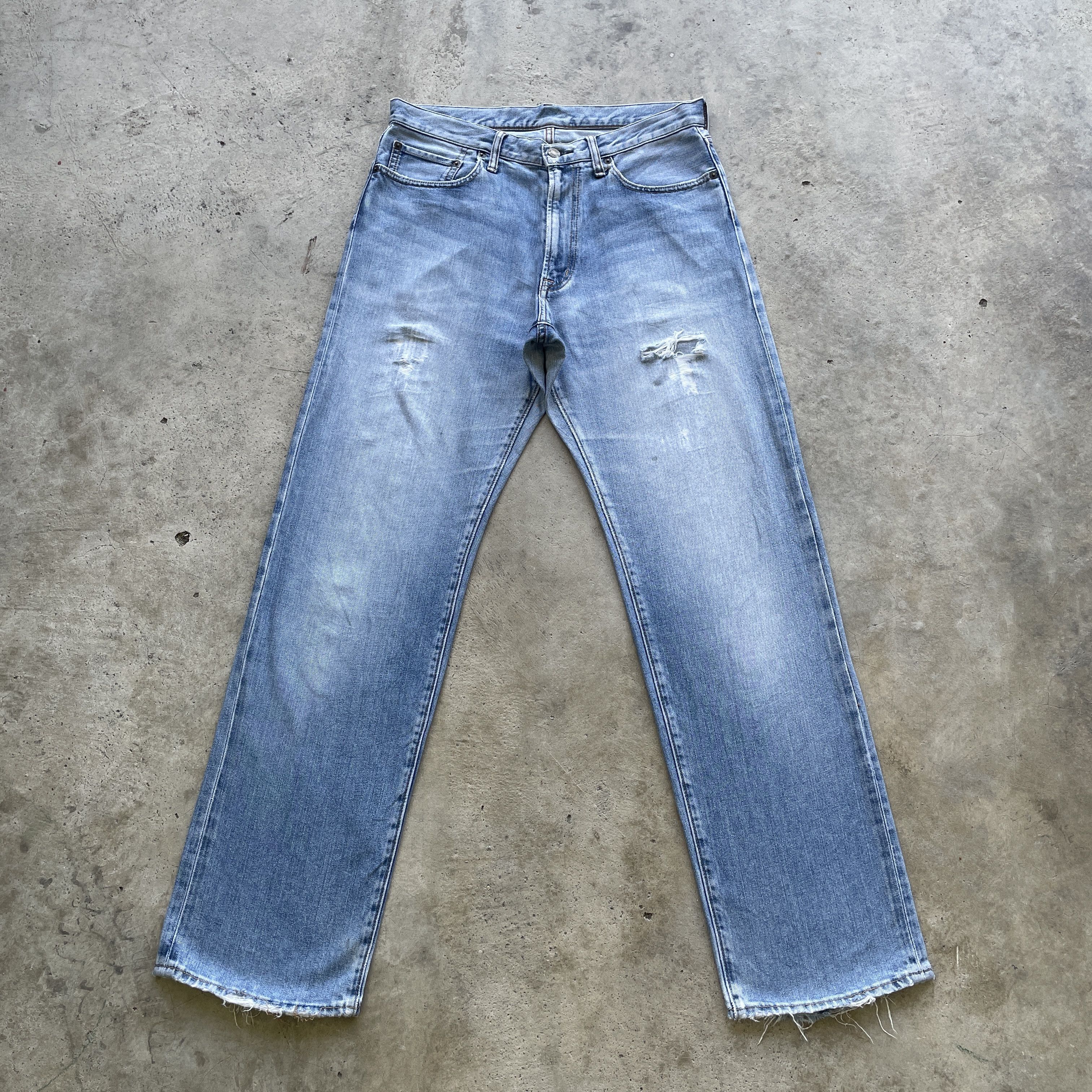 Japanese Brand VINTAGE JAPANESE DISTRESSED WASH DENIM FADED JEANS PANTS W32 Size US 32 / EU 48 - 2 Thumbnail
