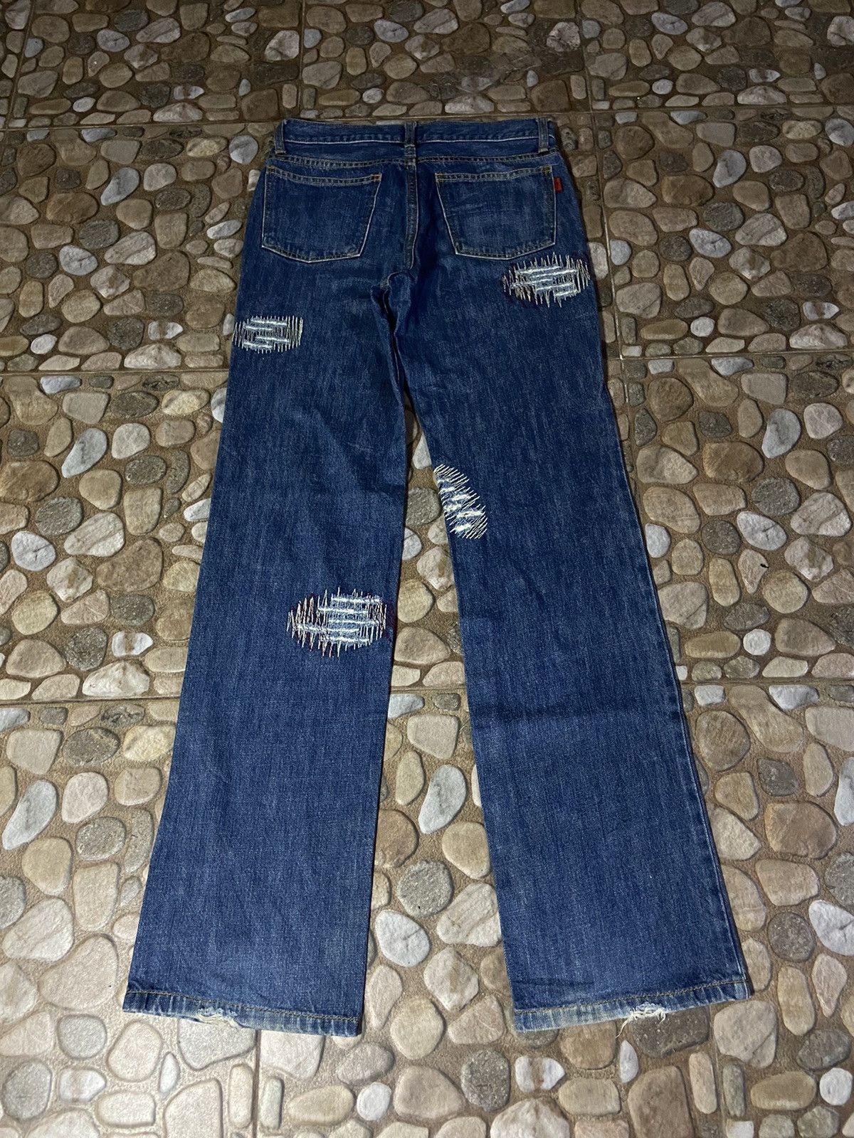 Hysteric Glamour × Japanese Brand 💥 RARE 💥 201295 home DITSETRESSED denim pants Size US 28 / EU 44 - 2 Thumbnail
