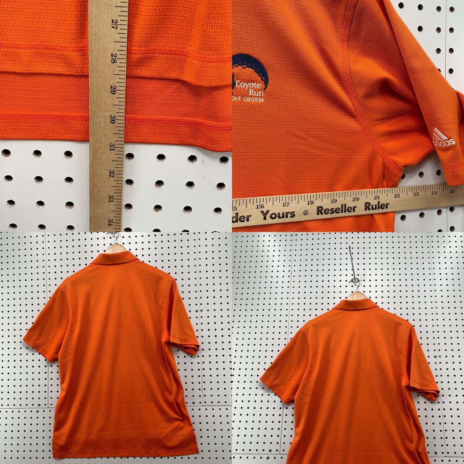 Adidas Adidas Climalite Polo Shirt Orange Mens Medium Golf 22x29 Coyote Run Course Size US M / EU 48-50 / 2 - 9 Thumbnail