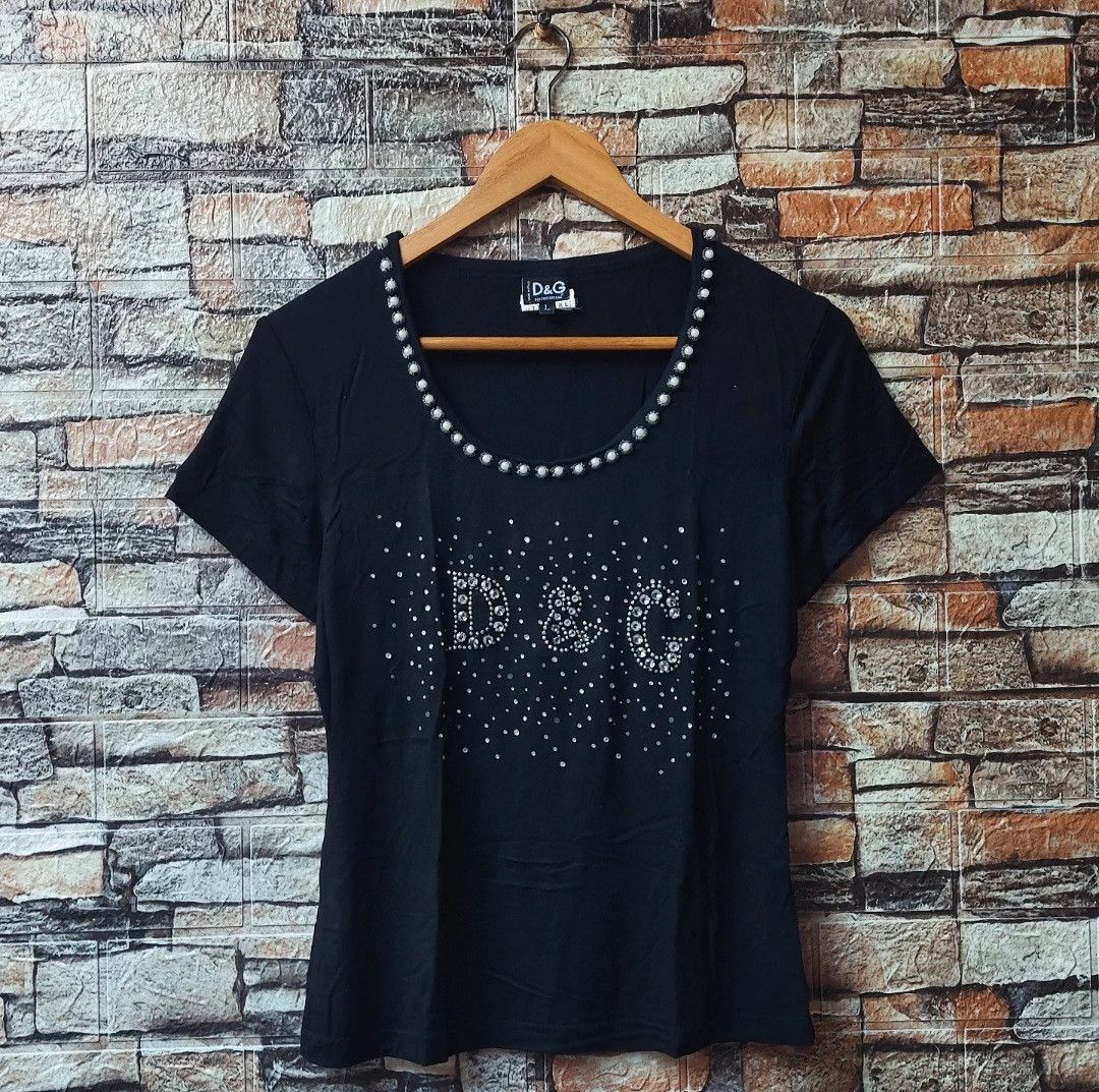 Dolce & Gabbana Vintage Dolce & Gabbana Rhinestone Size L / US 10 / IT 46 - 1 Thumbnail