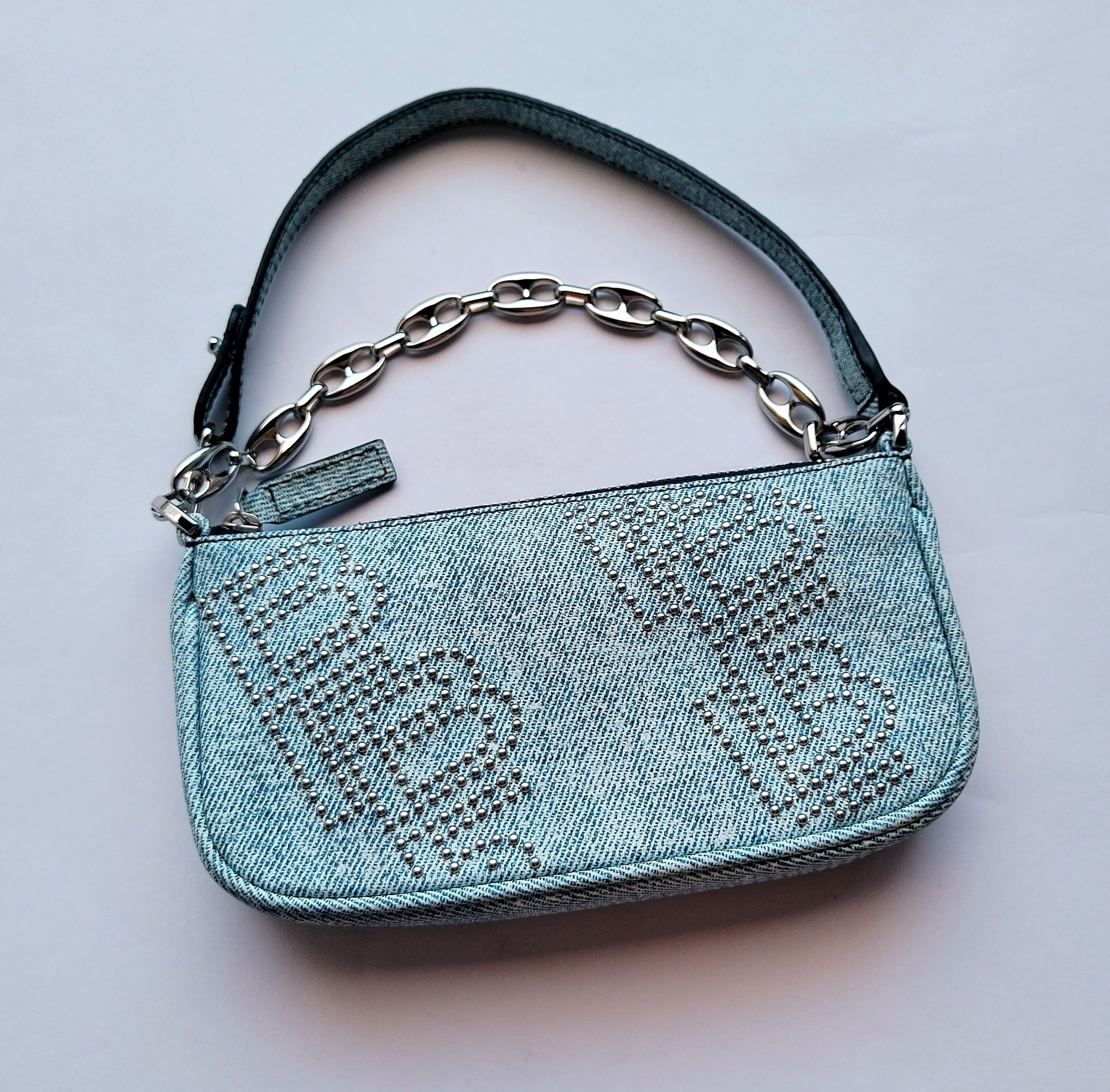 By Far 'Rachel mini' denim print bag Size ONE SIZE - 7 Thumbnail