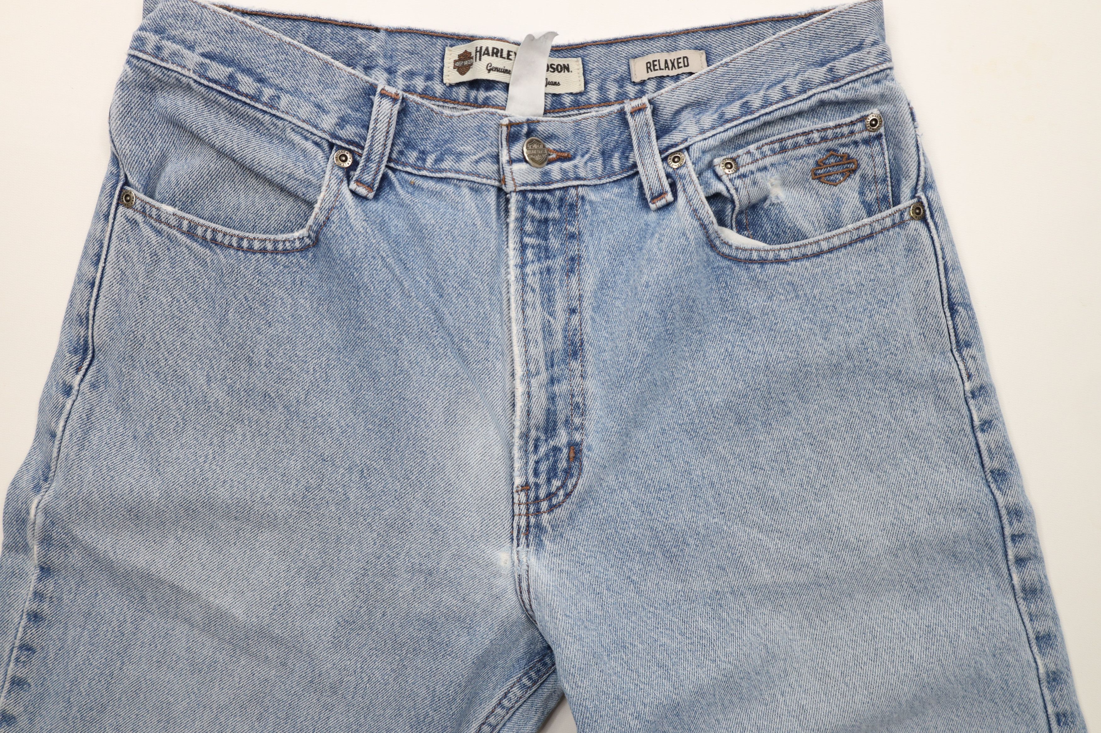 Harley Davidson × Vintage Vintage Harley Davidson Relaxed Fit Straight Leg Jeans Size US 34 / EU 50 - 6 Thumbnail