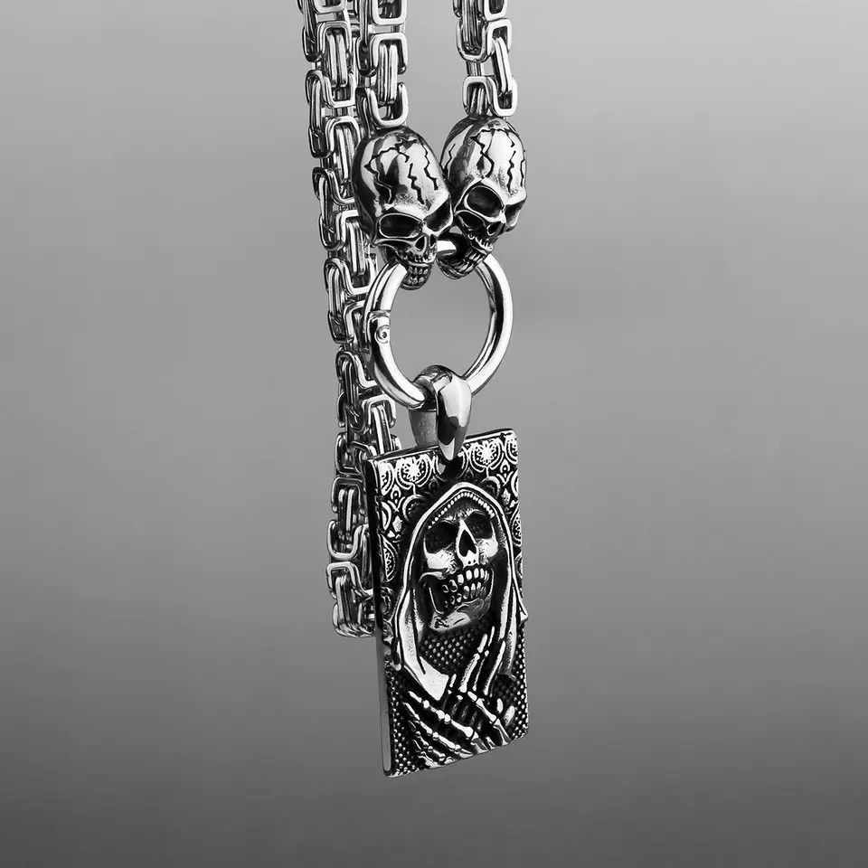 Other Pagan Faith Grim Reaper Pendant Necklace Size ONE SIZE - 2 Thumbnail