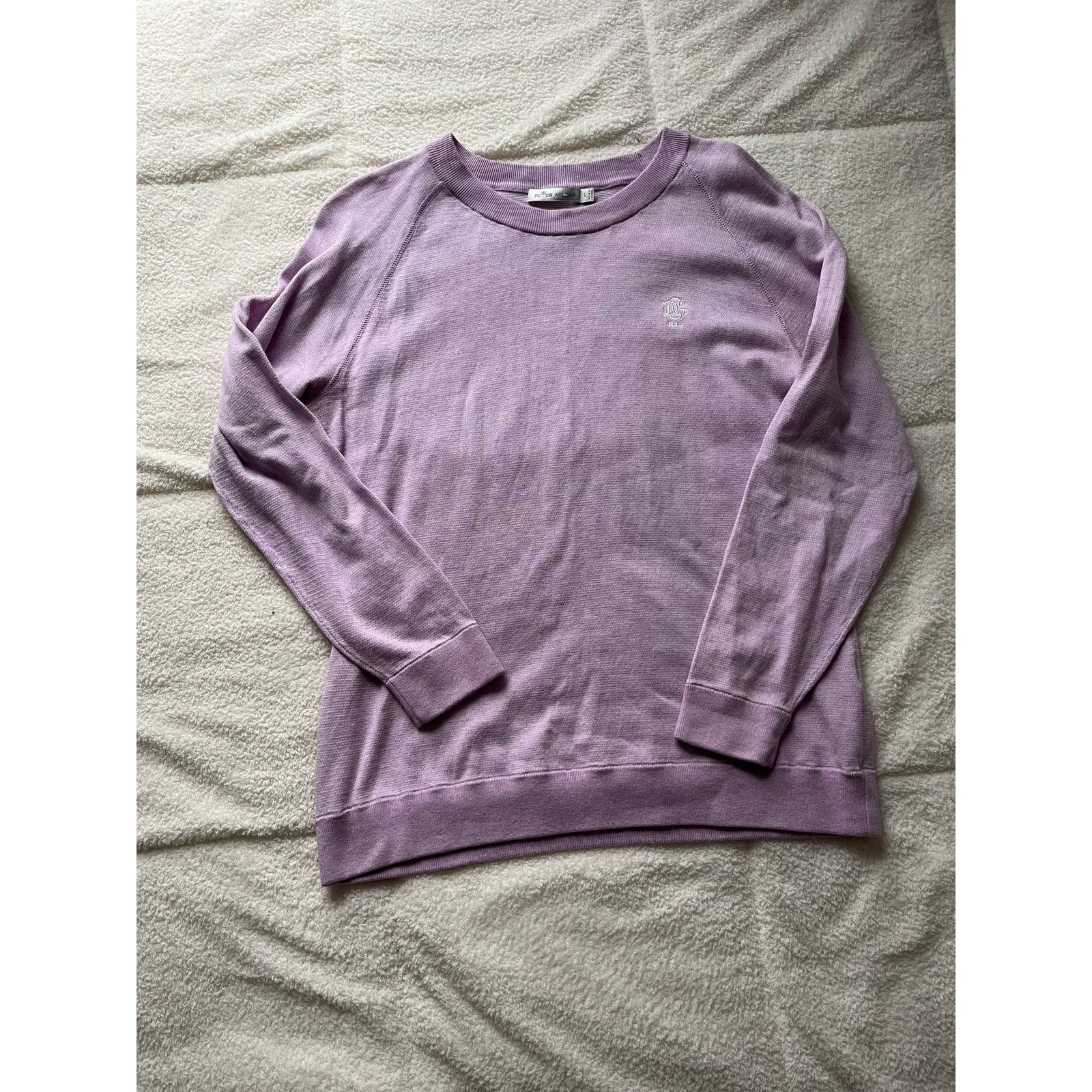 Peter Millar Pistola Zane ombre Pink Mohair Blend crew neck Size L / US 10 / IT 46 - 1 Thumbnail