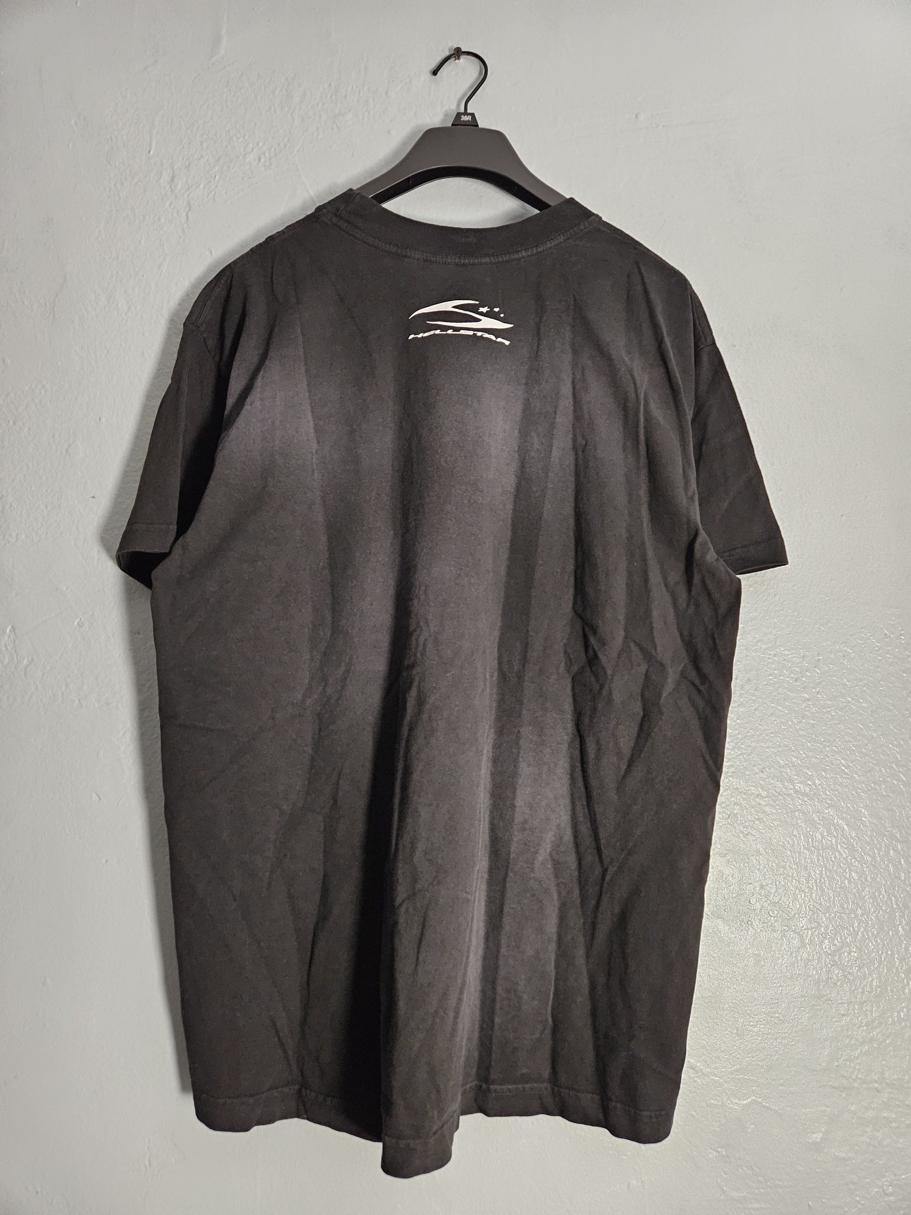 HELLSTAR Glow In The Dark Cursive Logo Oversized Black T Shirt Size US L / EU 52-54 / 3 - 4 Thumbnail