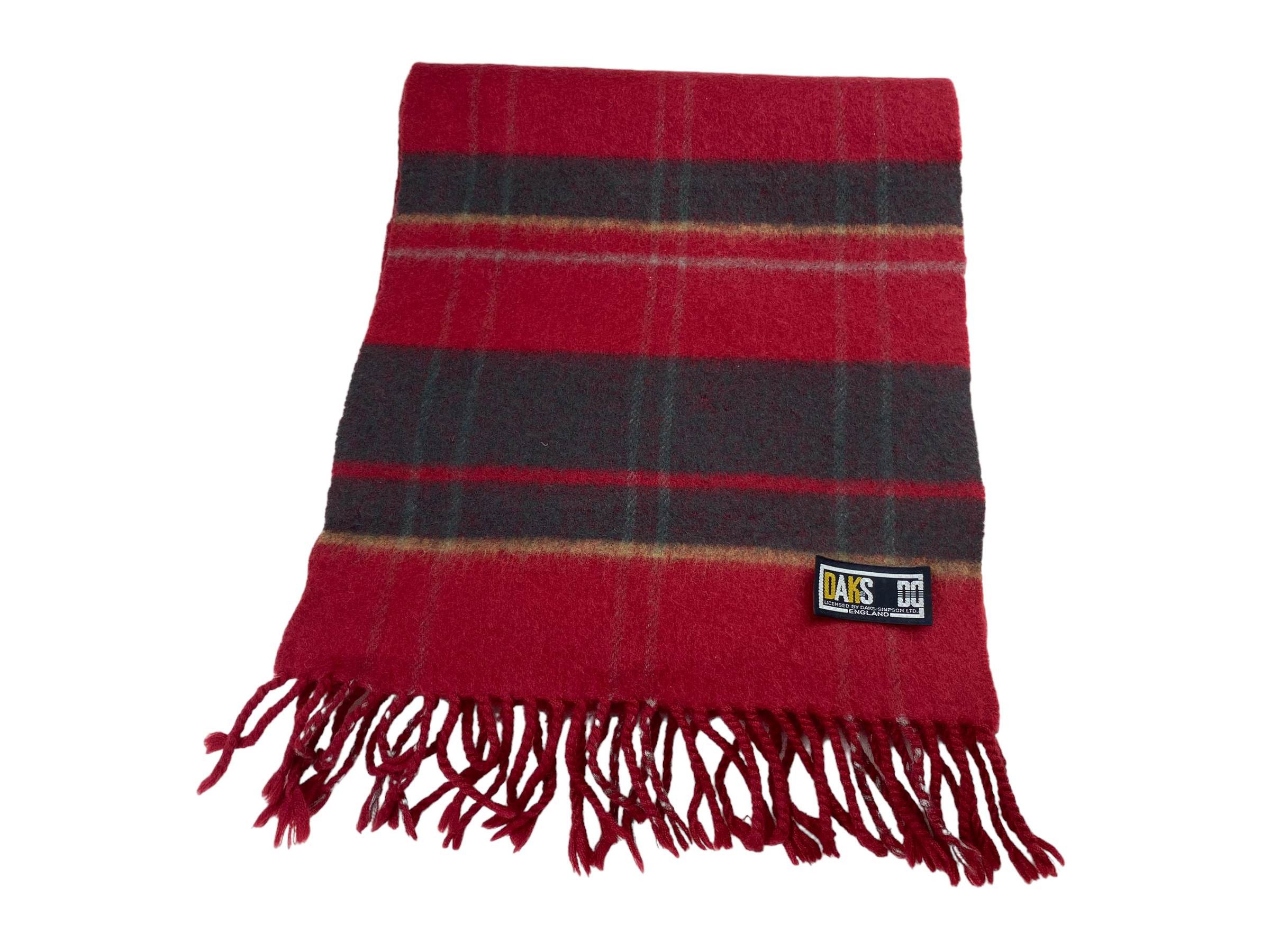 DAKS Daks Vintage Wool Scarf - Striped - Made in England 90s Size ONE SIZE - 8 Thumbnail
