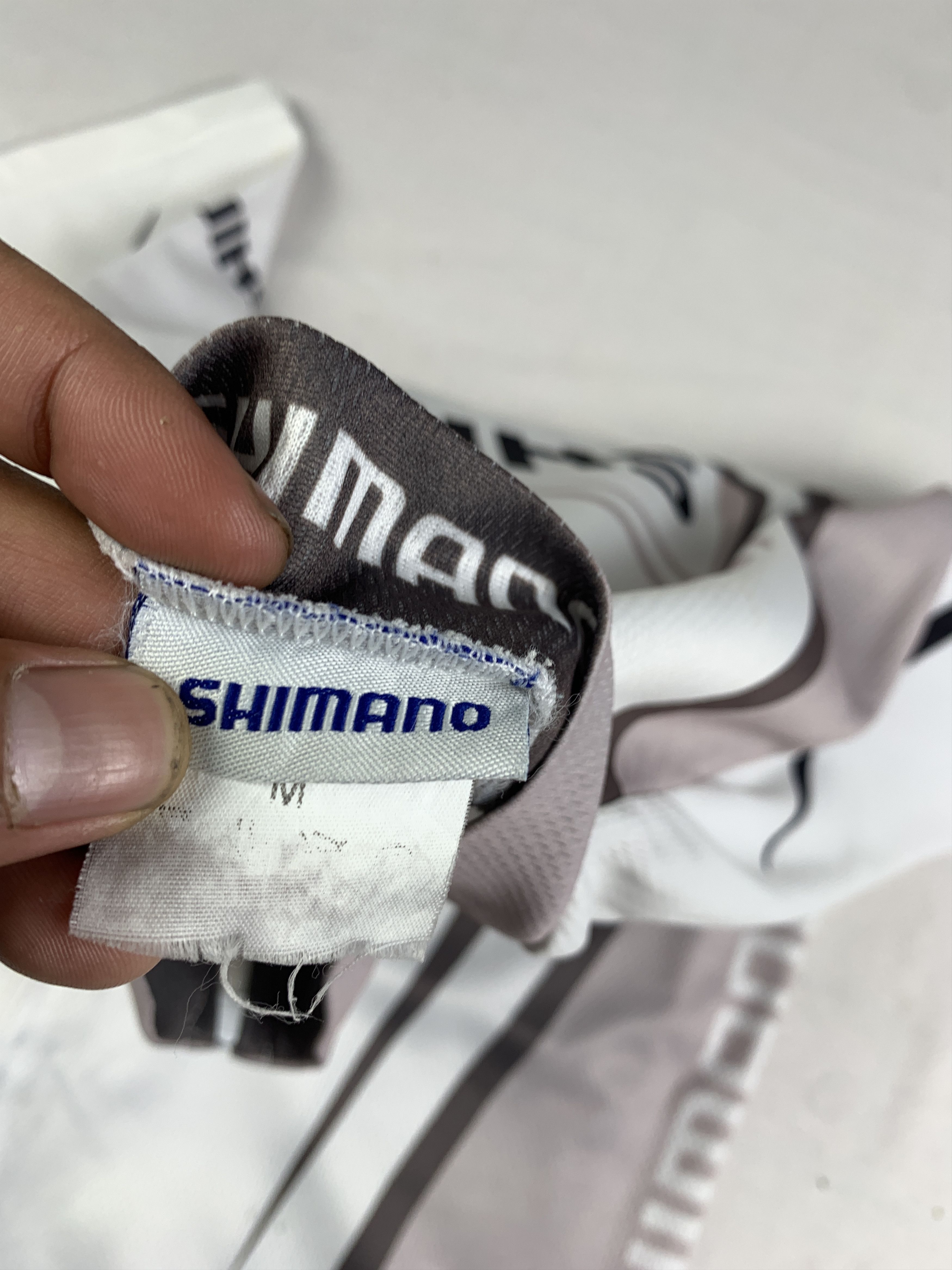 Japanese Brand Shimano White Tribal Cyclist Jersey (M) Size US M / EU 48-50 / 2 - 5 Thumbnail