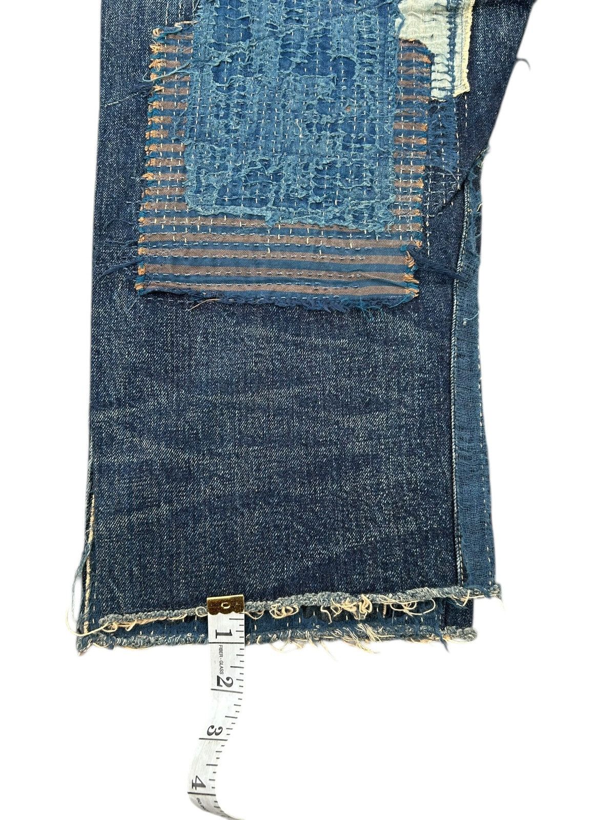 Kapital Kapital Kountry BORO Selvedge Denim Shorts (Kiro Hirata) Size US 31 - 18 Thumbnail