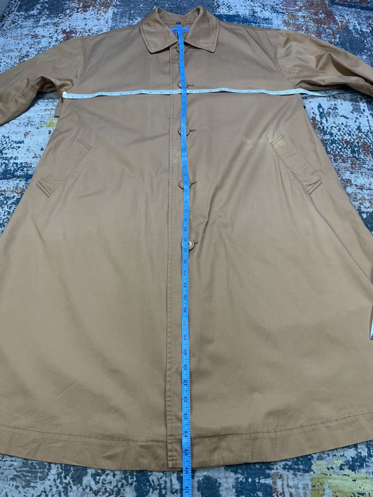 Issey Miyake Vtg 80s Issey Miyake Windcoat Cotton Khaki Coat Size US M / EU 48-50 / 2 - 17 Thumbnail
