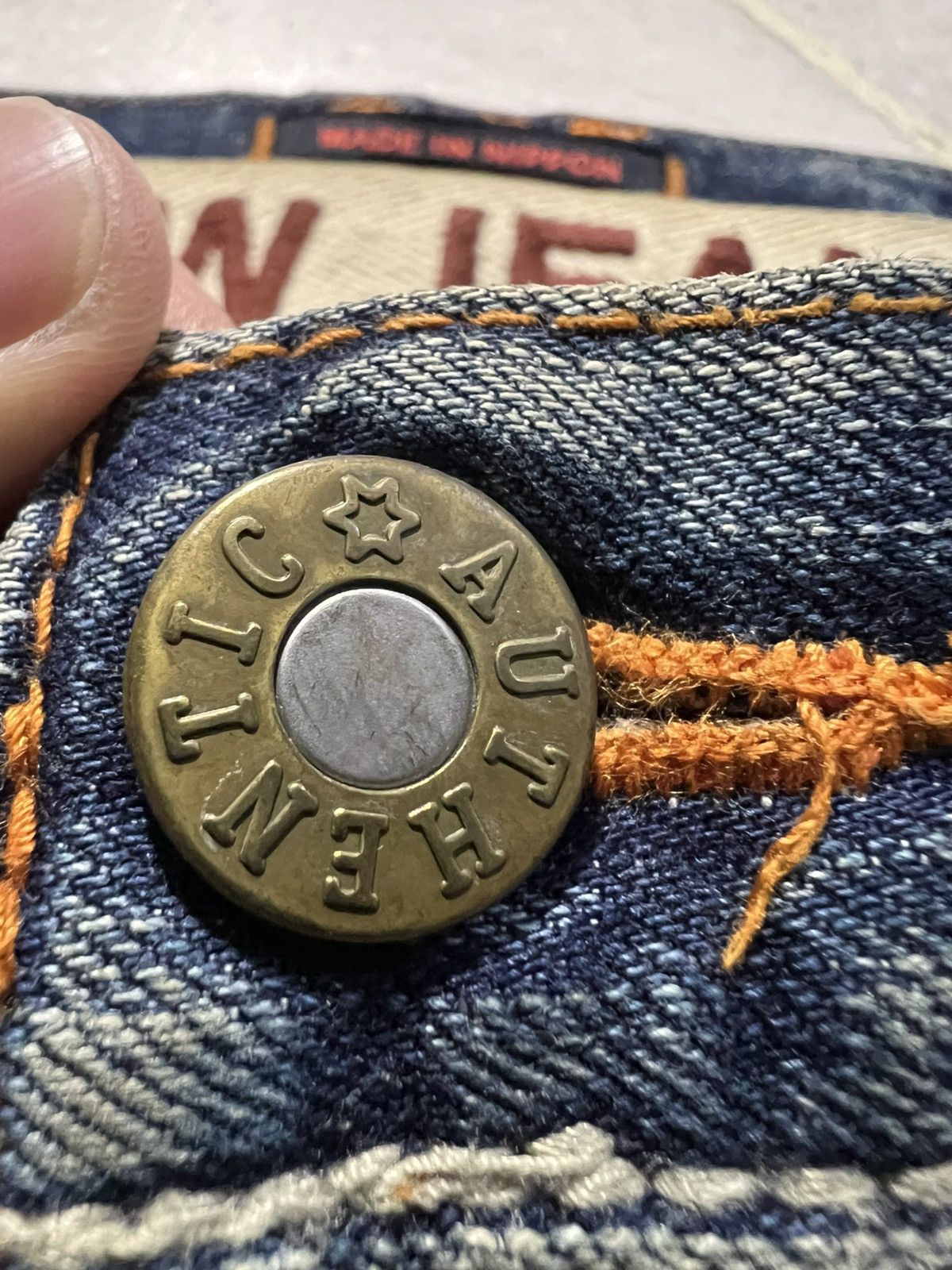 Blue Blue Japan 💥Flare Punk💥Vintage 90’s Blue Way Distress Rusty Mud Wash Size US 31 - 15 Thumbnail