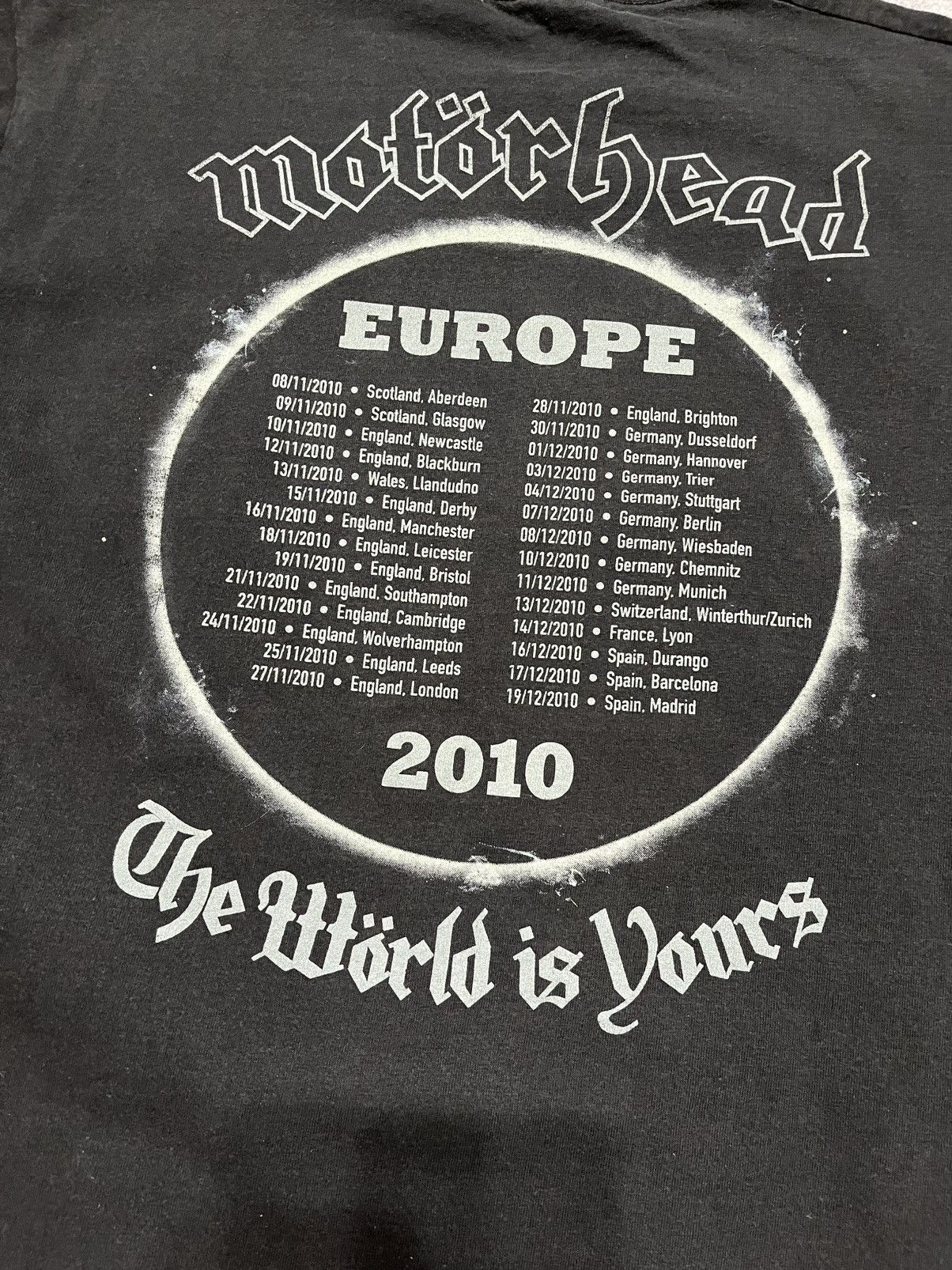 Band Tees Motorhead 2010 The World is Yours Size US L / EU 52-54 / 3 - 4 Thumbnail