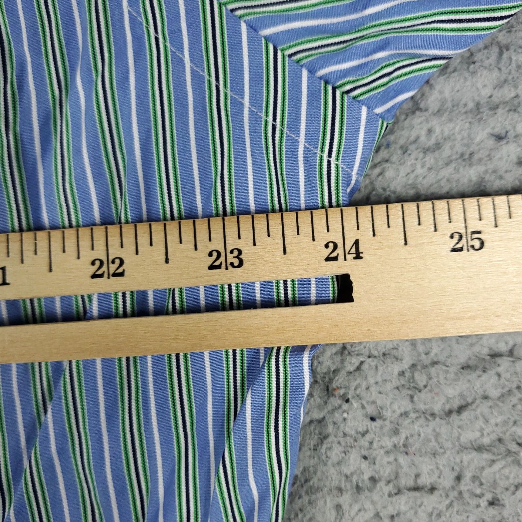 Ralph Lauren Ralph Lauren Shirt Dress Shirt Blue Striped Regent Button-Up Long Sleeve 16 Men Regular Size 16 Blue Classic Preppy Mens Size 42R - 5 Thumbnail