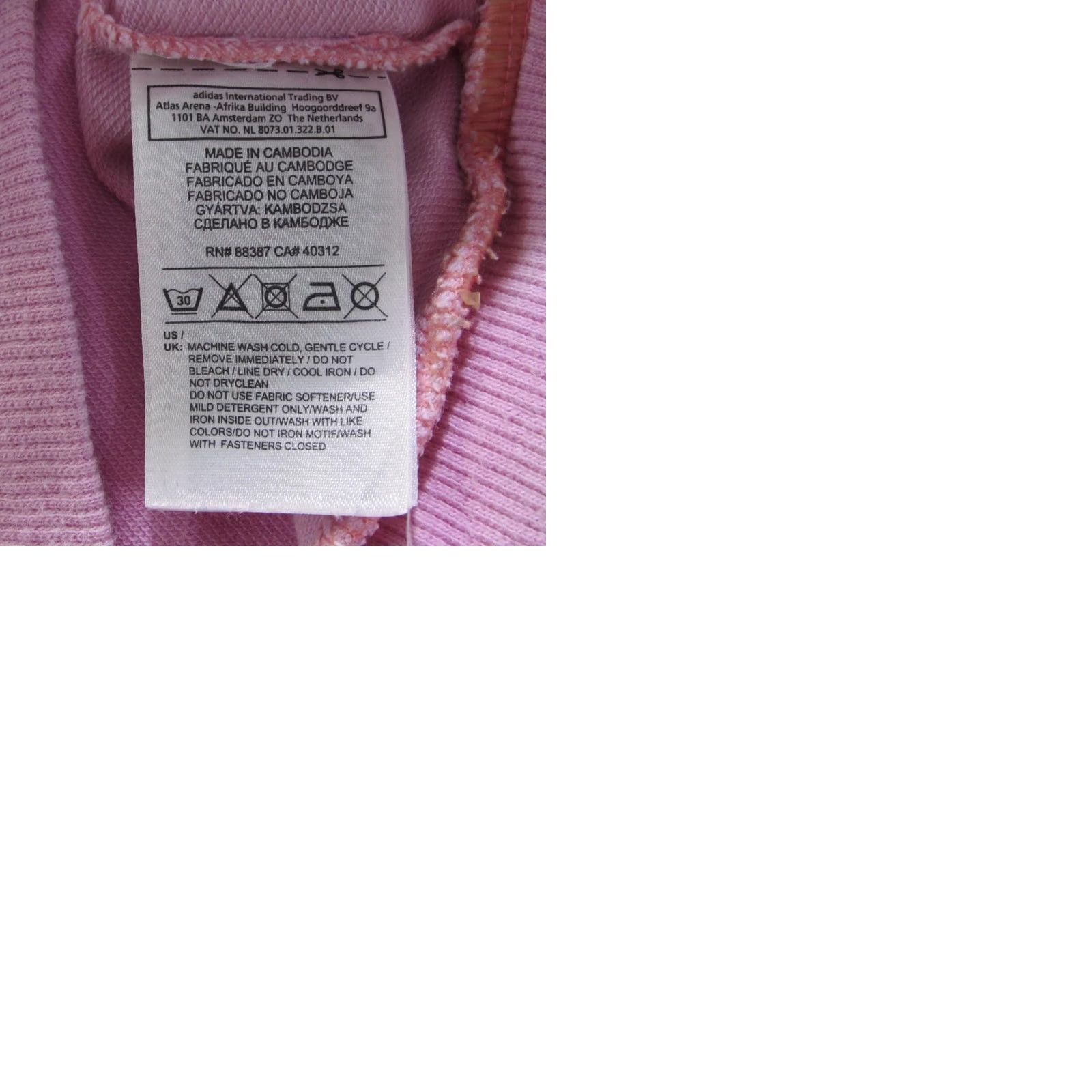 Adidas Adidas Women’s Pink Zipped Hooded Hoodie Size M 36/38 UK Size ONE SIZE - 9 Thumbnail