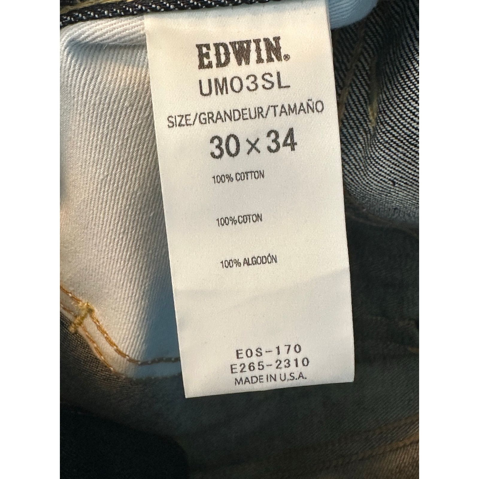 Edwin Edwin black straight legs jeans size 30 Size US 30 / EU 46 - 4 Thumbnail