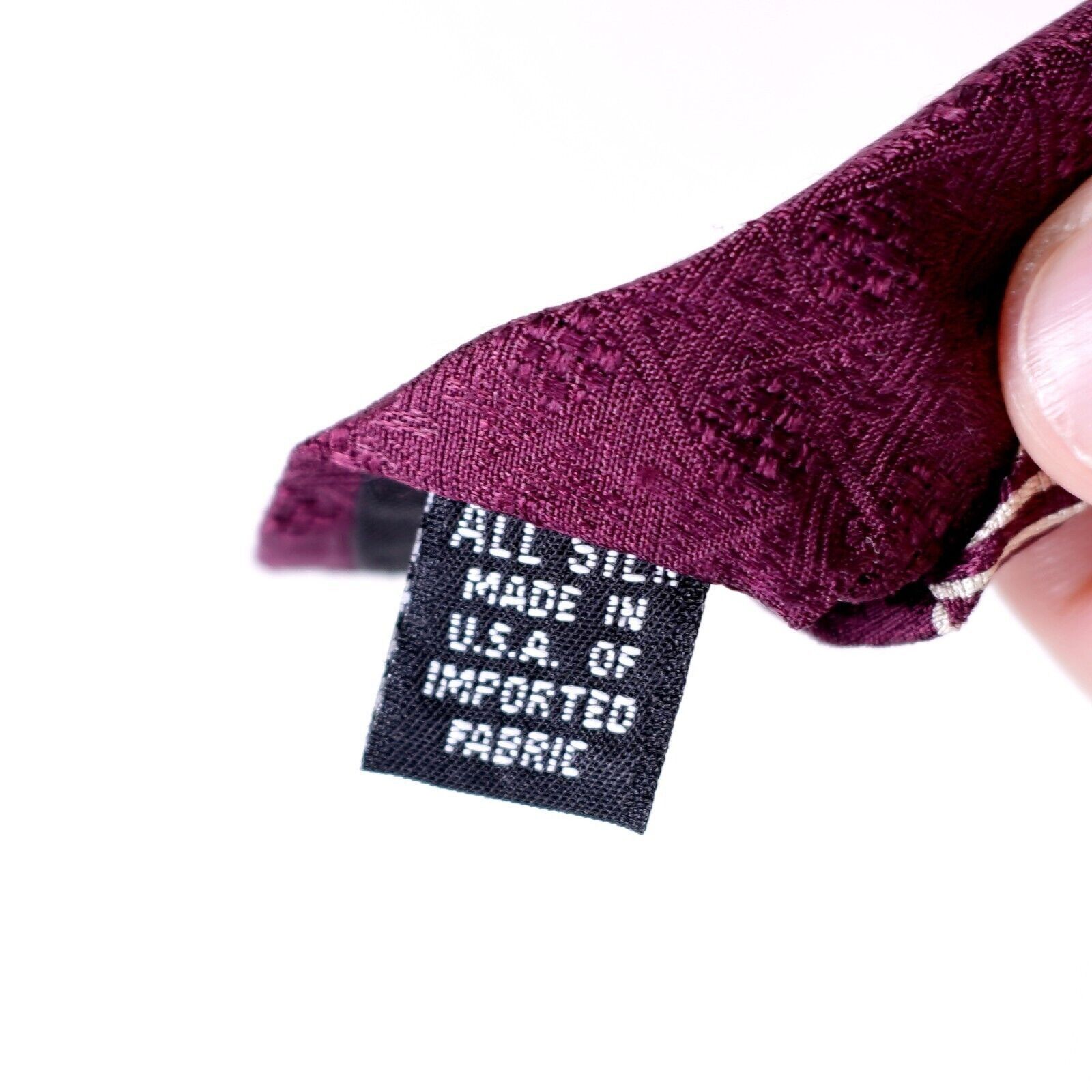 Croft & Barrow Croft & Barrow Abstract Jacquard Purple Print Wide Silk Tie Size ONE SIZE - 4 Thumbnail
