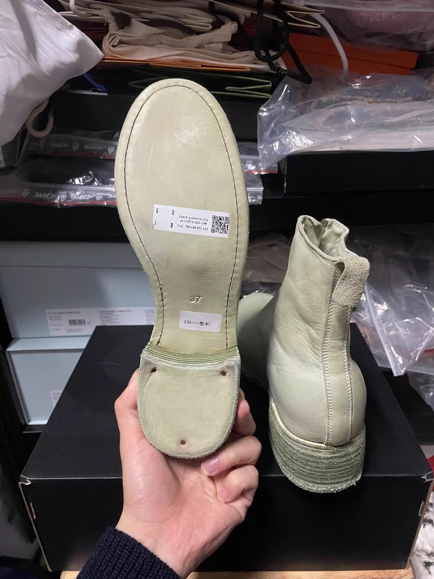 Guidi Guidi PL1 Mint Green 37 Size US 6.5 / IT 36.5 - 7 Thumbnail