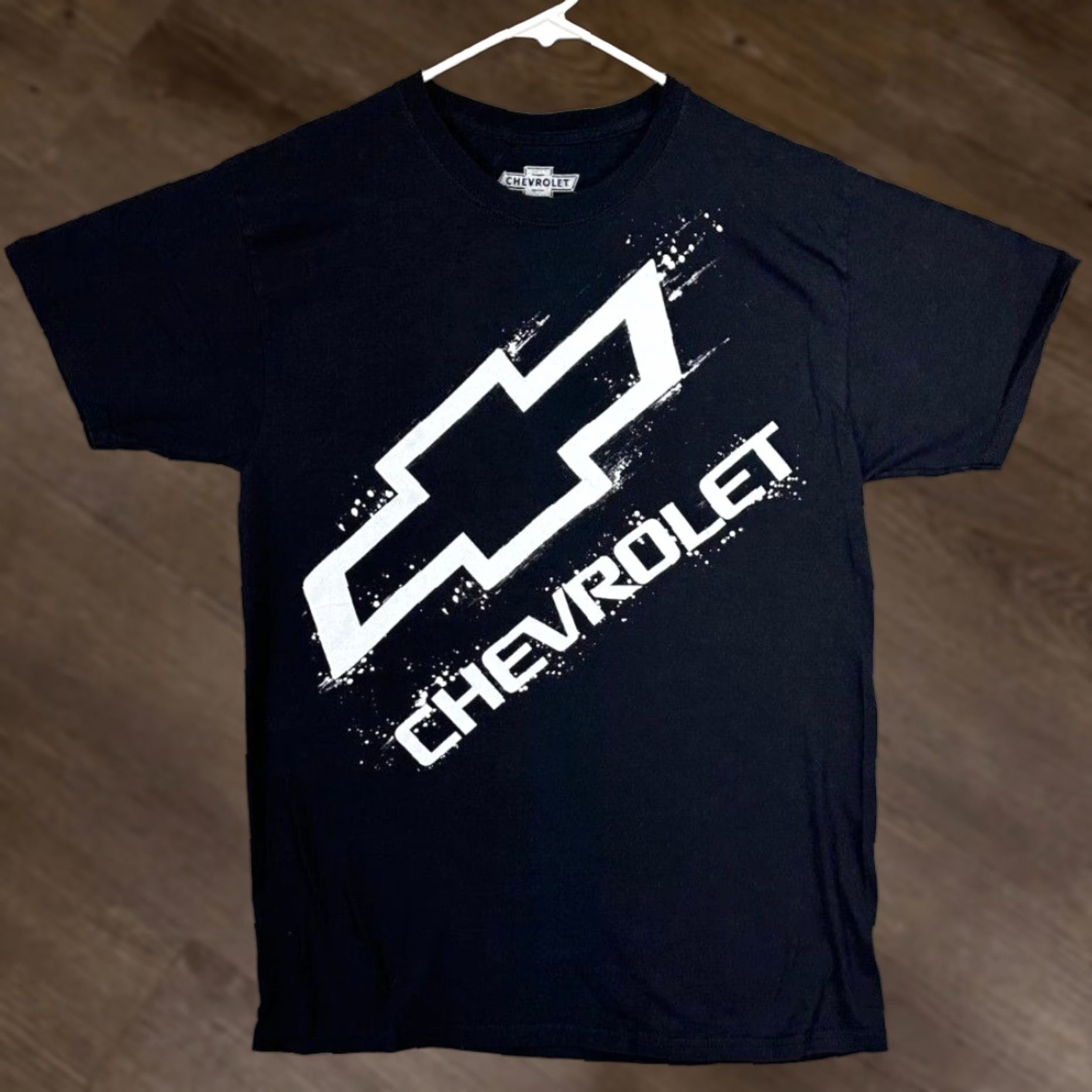 Vintage Chevrolet T-Shirt Men Medium 38-40 Black Graphic Print Short Sleeve Tee Mens Size US M / EU 48-50 / 2 - 1 Thumbnail