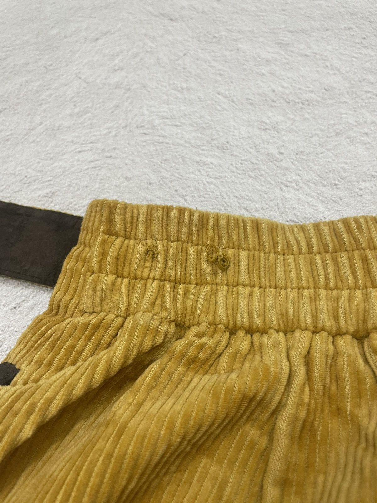 Christian Dior Monsieur Dior Corduroy Pants Mustard Yellow Pleated Trousers Size 23" - 10 Thumbnail