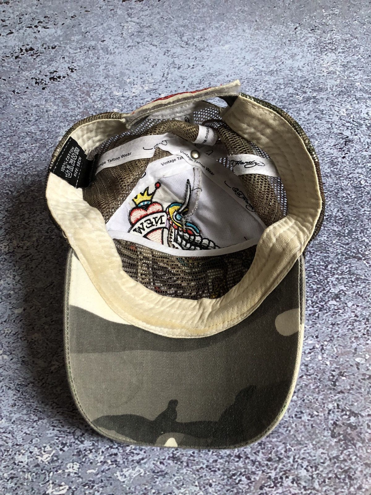 Ed Hardy Vintage Y2K Ed Hardy by Cristian Audigier x3 Big Logo Cap Size ONE SIZE - 7 Thumbnail