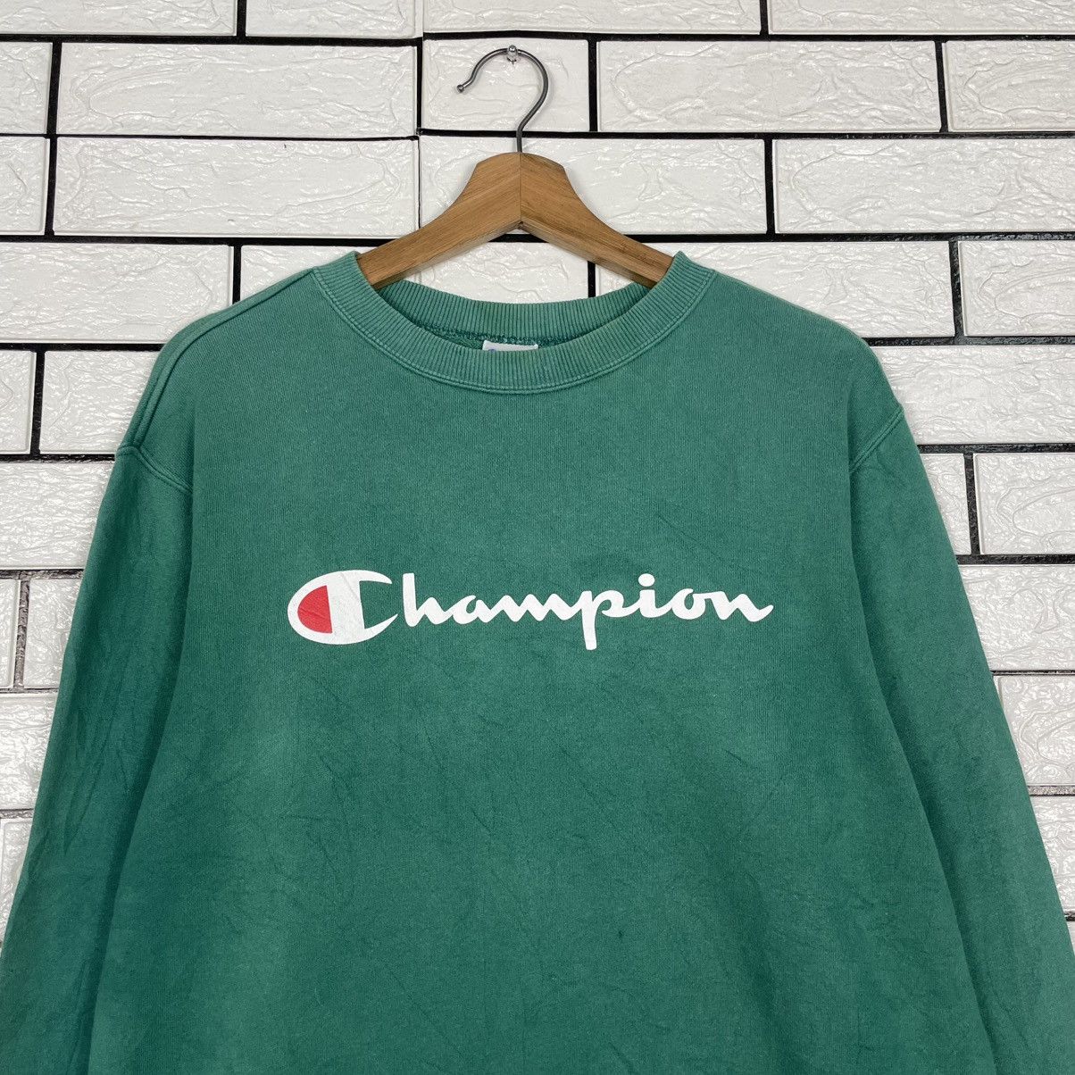 Champion Champion Big Logo Green Sweatshirt Size US M / EU 48-50 / 2 - 2 Thumbnail