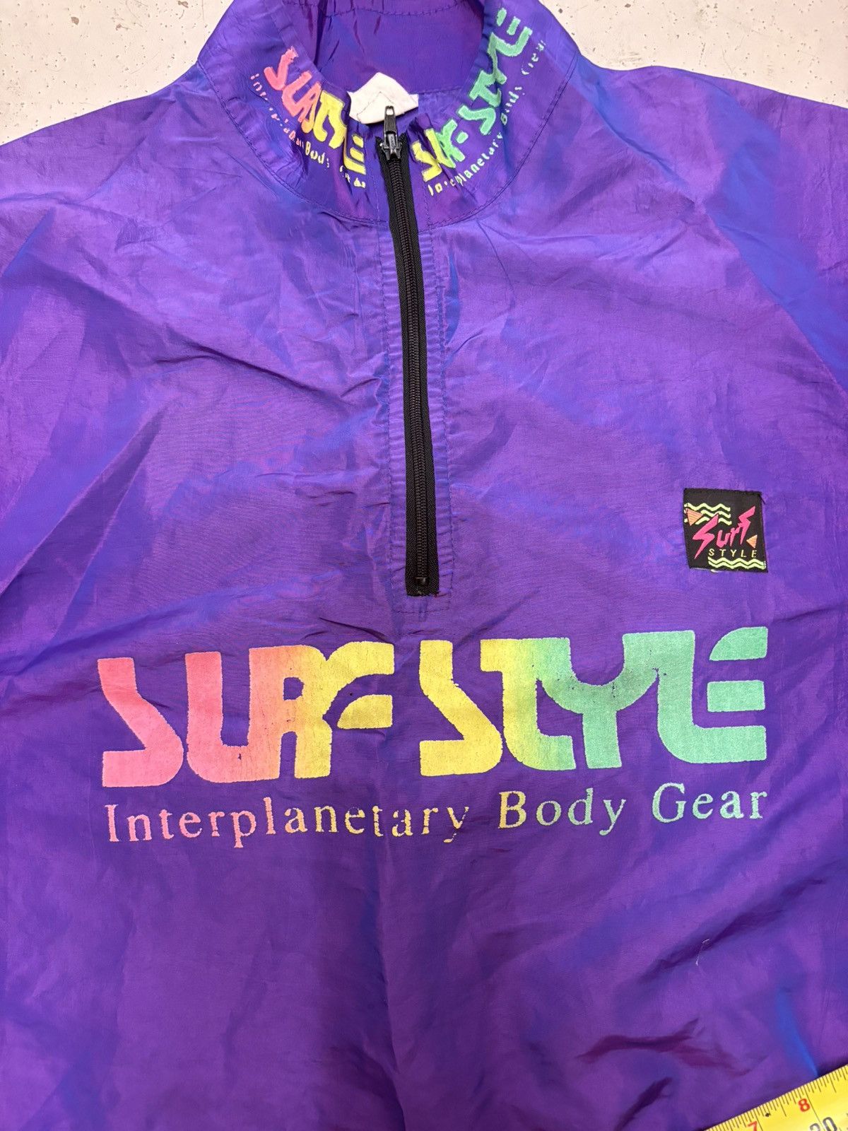 Vintage ***FINAL DROP***RARE 90s SURF STYLE OVERSIZED WINDBREAKER OS Size US XXL / EU 58 / 5 - 3 Thumbnail