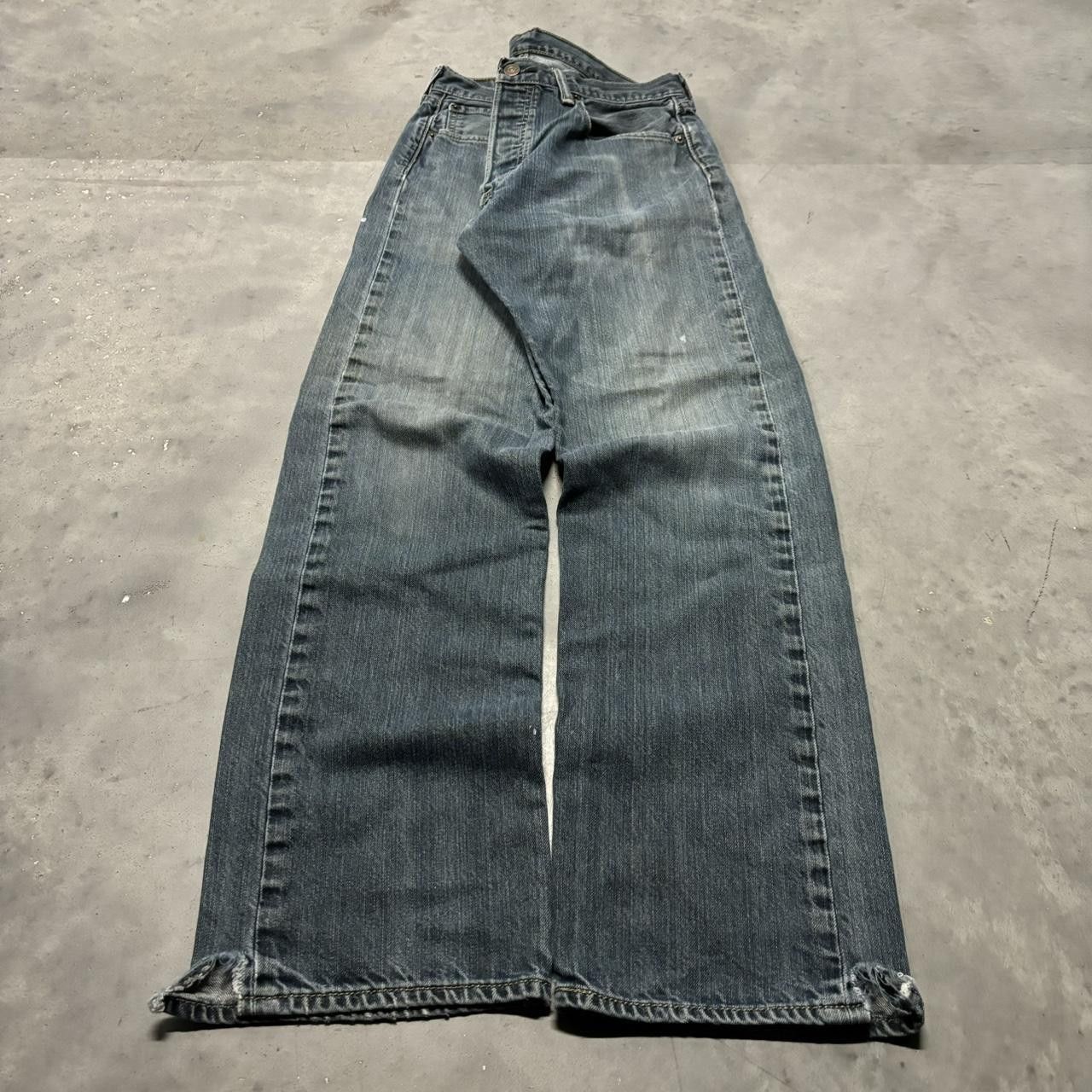 Levi's × Vintage Crazy Vintage Y2K/2000s Grunge Dark Wash Levi’s Denim Jeans! Size US 31 - 3 Thumbnail