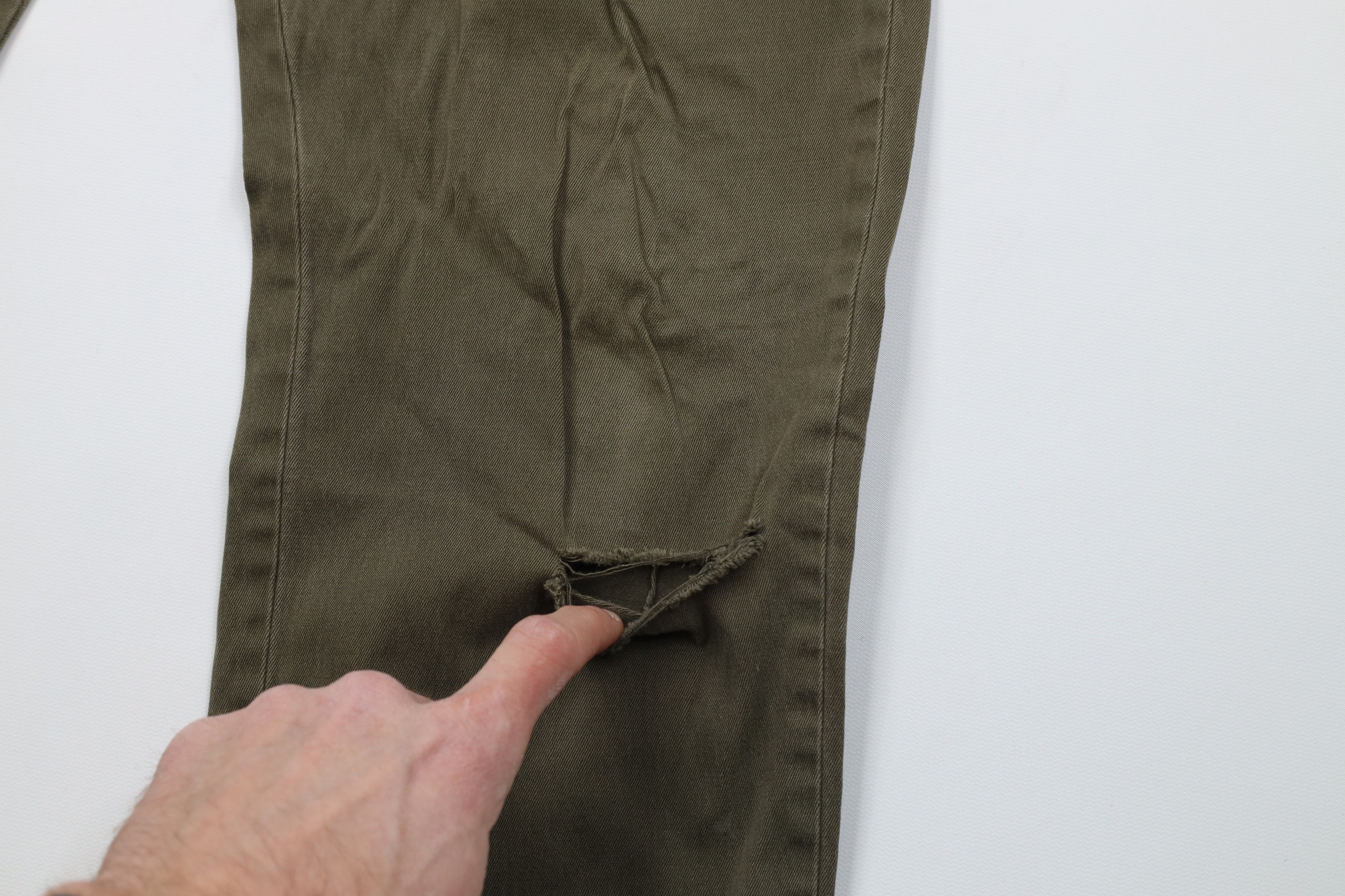 J.Crew J Crew 770 Straight Leg Stretch Chino Pants Olive Green Size US 33 - 6 Thumbnail