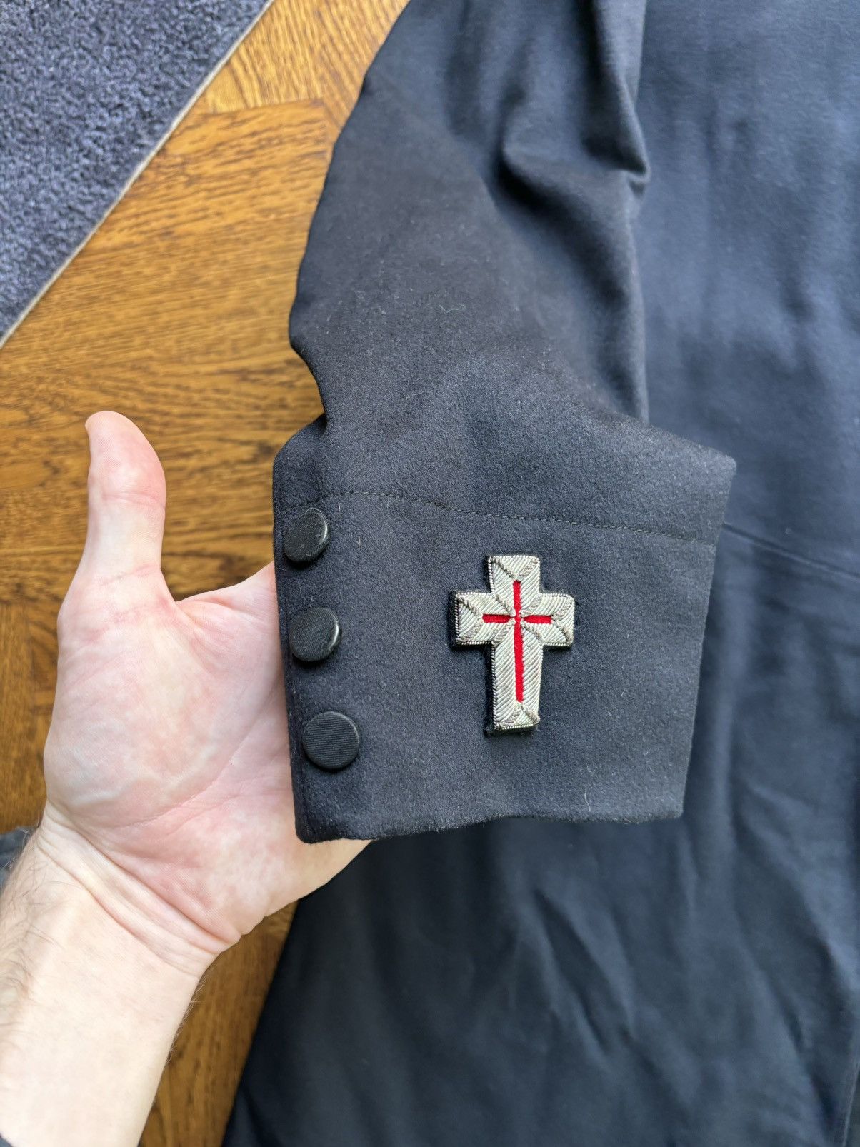 Other Antique Knights Templar Frock Coat Freemasons Lilley Co Robe Size US S / EU 44-46 / 1 - 10 Thumbnail