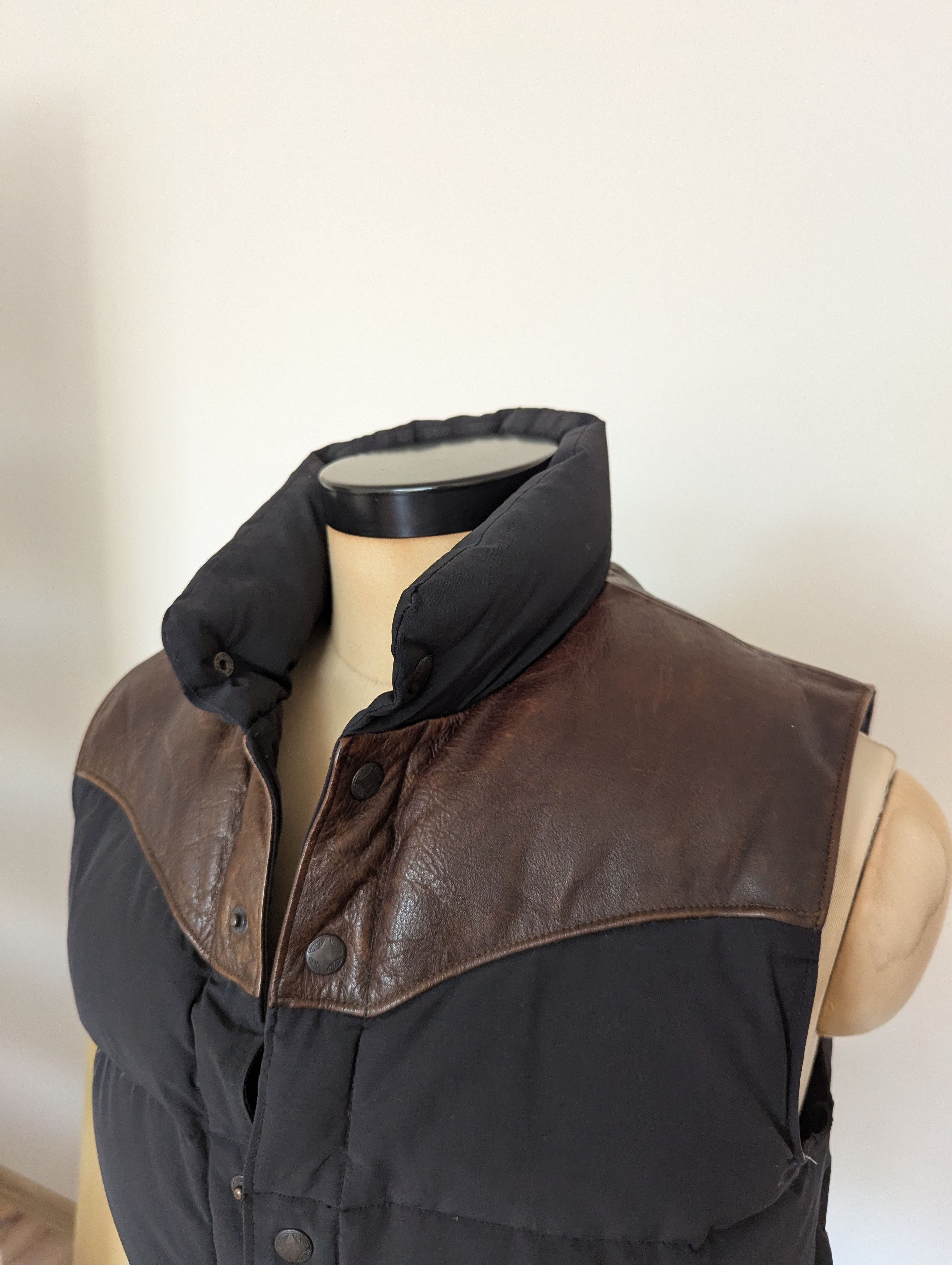 Puffer Gilet Ralp Lauren Country Leather Rocky Mountain RRL