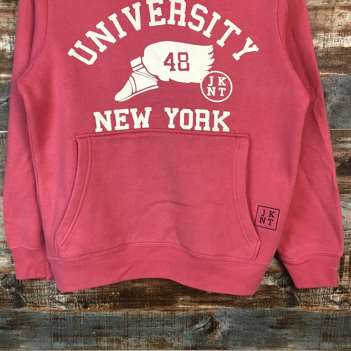 Japanese Brand BPKT11970 University New York Pink Hoodie #A2018 Size US S / EU 44-46 / 1 - 6 Thumbnail