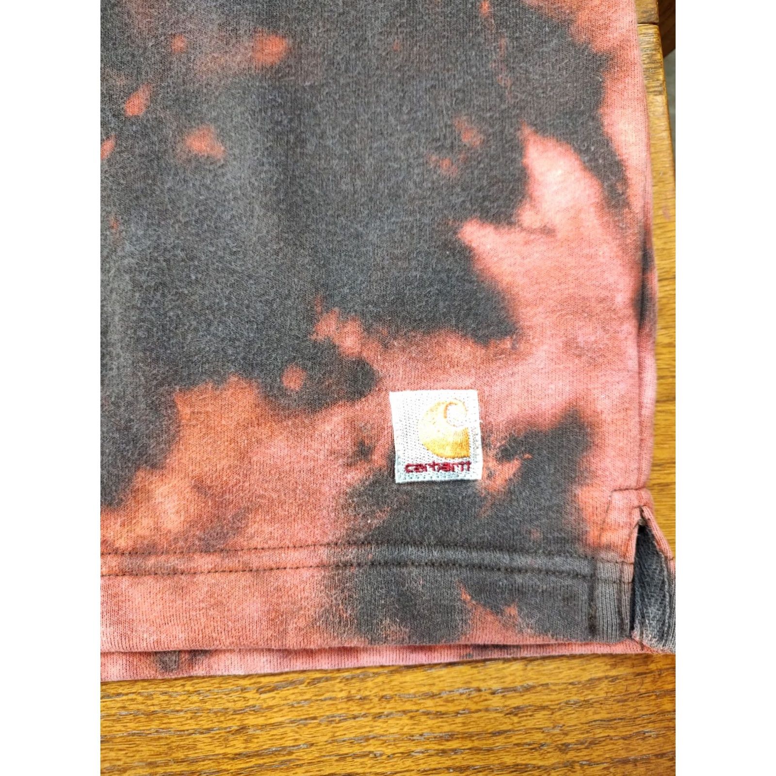 Carhartt VINTAGE Carhartt Mens XL Dark Brown 1/4 Zip Sweatshirt Acid Wash Tie Dye KnD Logo Pullover Shirt Size US XL / EU 56 / 4 - 4 Thumbnail