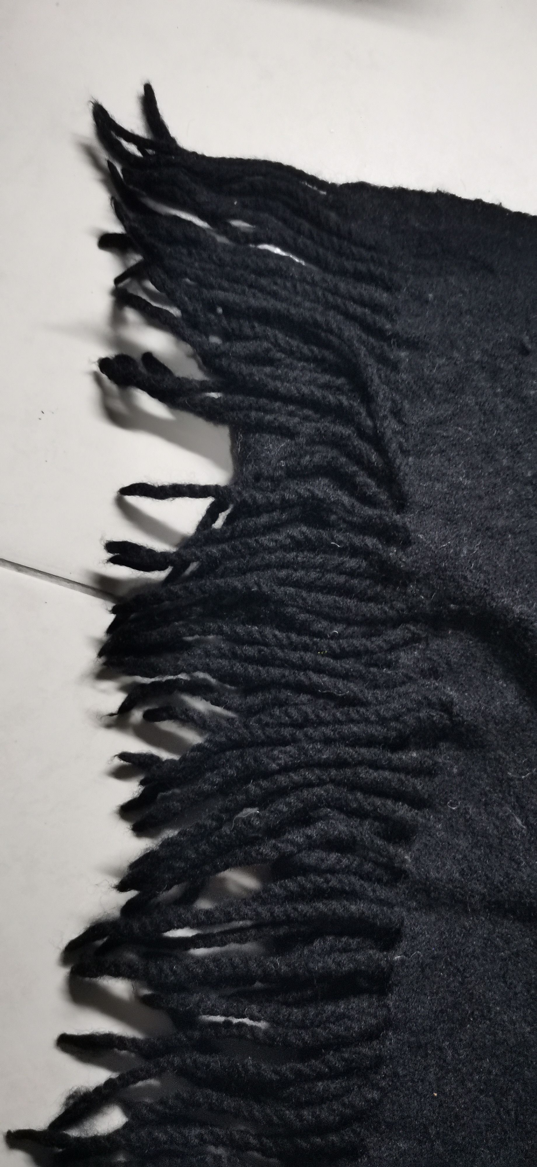 CABANE de ZUCCa Cabane de Zucca Black Wool Scarf – Rare Japanese Designer Size ONE SIZE - 5 Thumbnail