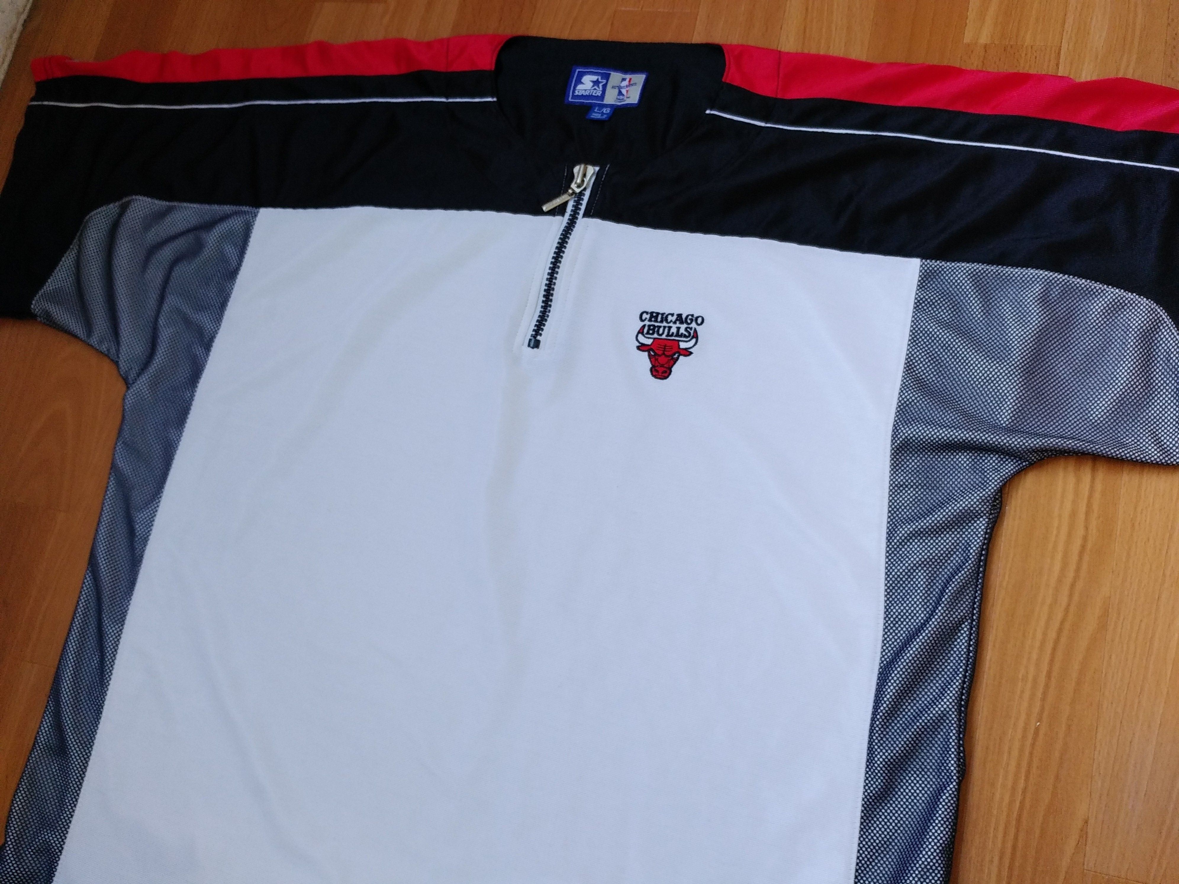 NBA × Starter Starter Chicago Bulls jersey NBA t-shirt vintage size L Size US L / EU 52-54 / 3 - 5 Thumbnail