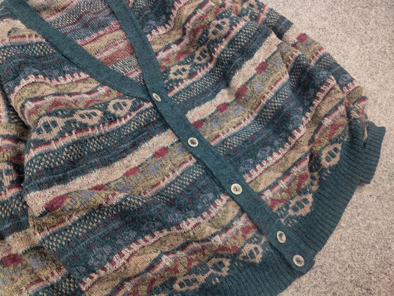 Japanese Brand Vintage Japan coogi Style Wool Blend sweater Cardigan Y2K Size US L / EU 52-54 / 3 - 8 Thumbnail