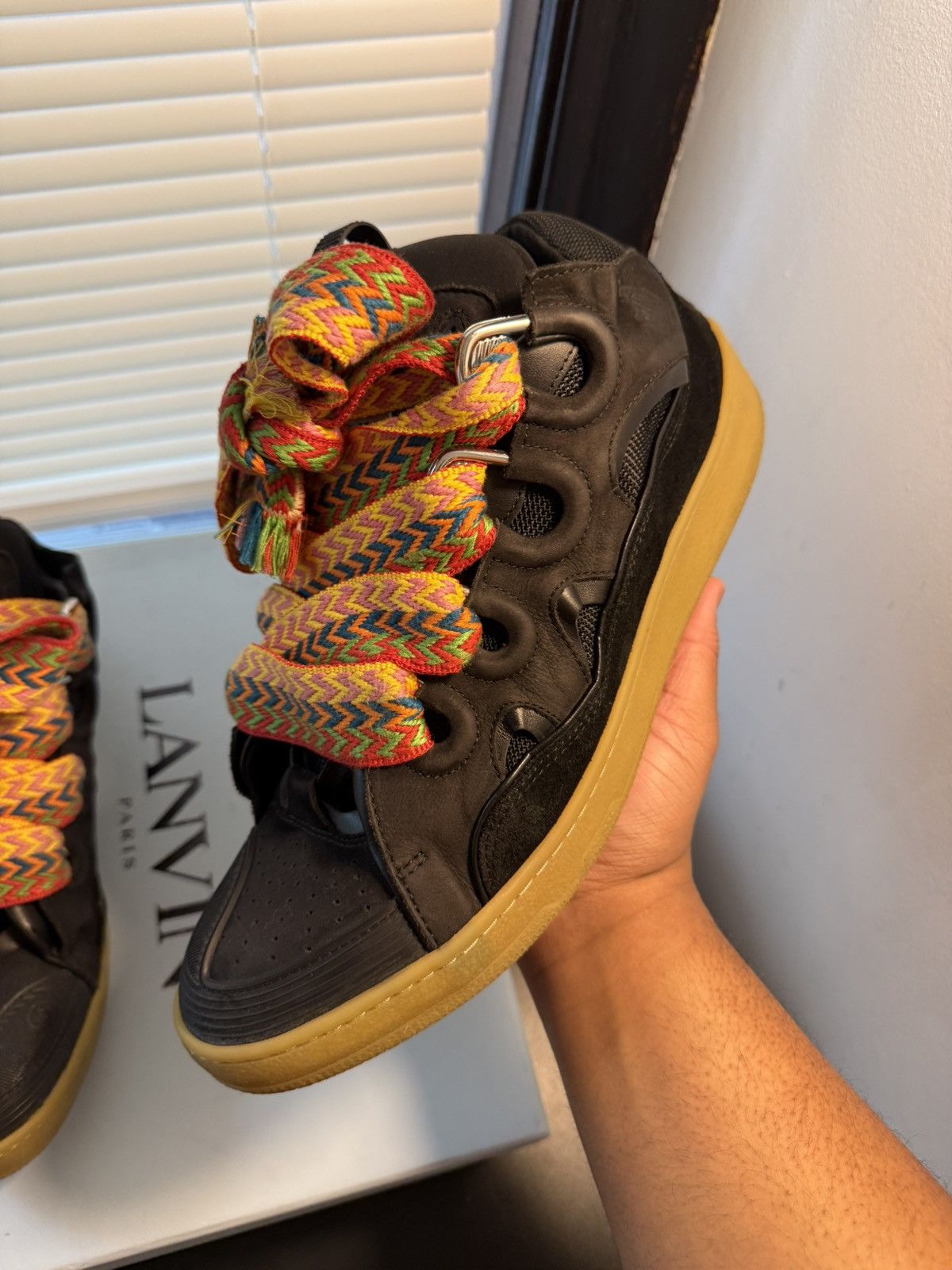 Lanvin Lanvin Curb Sneakers “Black Gum” Size 13 / 46 Eu Size US 13 / EU 46 - 4 Thumbnail
