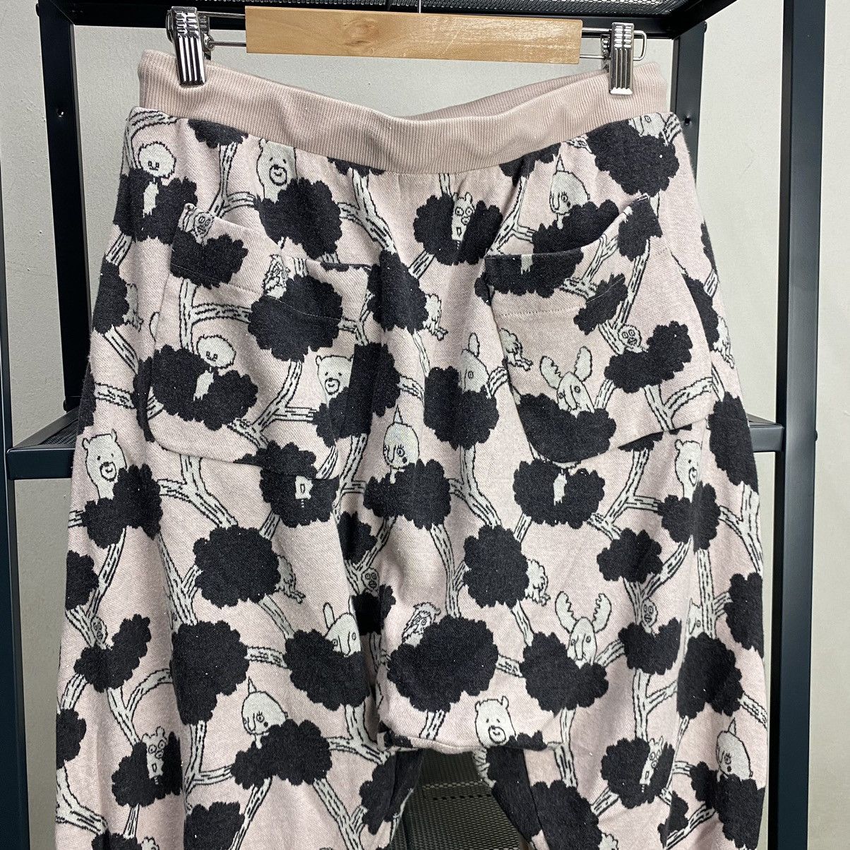 Issey Miyake × Japanese Brand × Ne-Net NE-NET FULLPRINT DROP CROTCH BAGGY 3Q PANTS Size US 32 / EU 48 - 5 Thumbnail