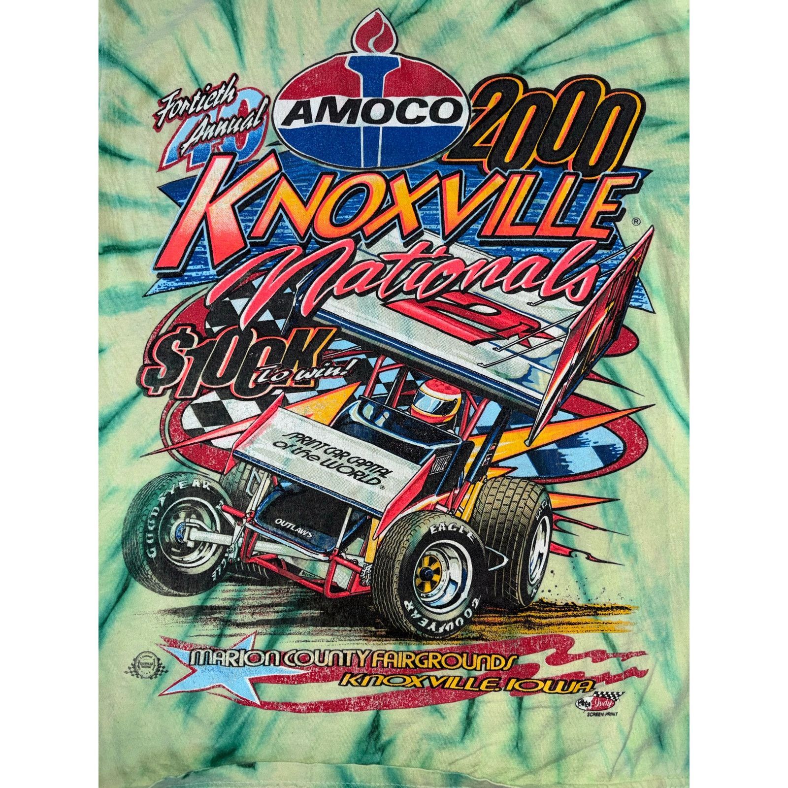 Delta Vintage Knoxville racing 2000 shirt tie dye Size US L / EU 52-54 / 3 - 2 Thumbnail