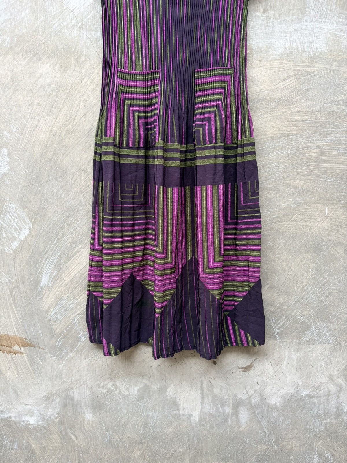 Japanese Brand Unknown Women Pleats Dress Issey Miyake Pleats Please Style Size M / US 6-8 / IT 42-44 - 3 Thumbnail