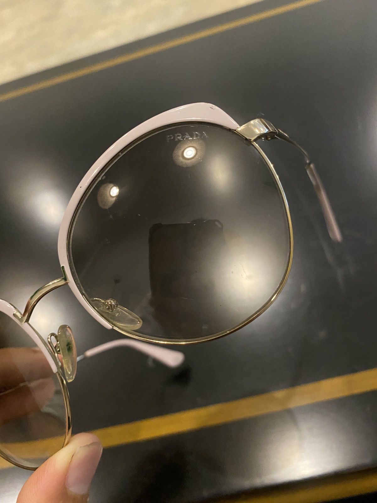 Prada Prada Oval Sunglasses SPR54S Size ONE SIZE - 9 Thumbnail
