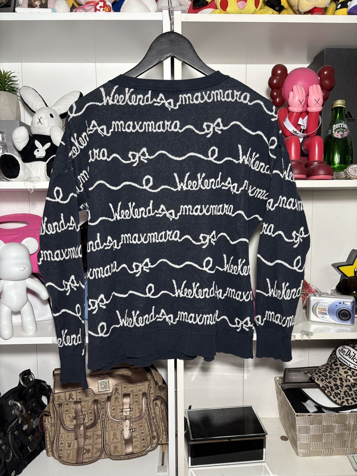 Max Mara Rare Over Print Weekend Max Mara Crop Top Sweatshirt Size S / US 4 / IT 40 - 2 Thumbnail
