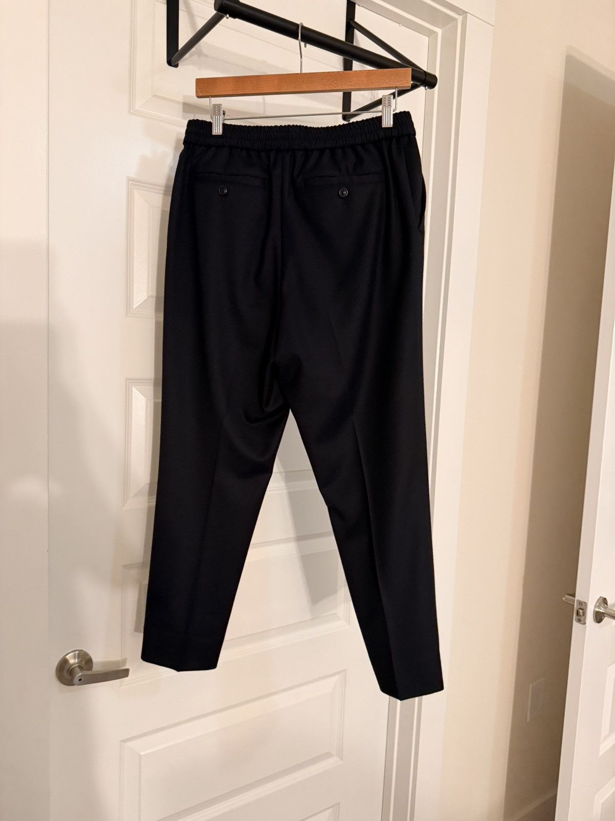 AMI Ami Paris Cropped Elasticated Waist Trousers Size US 30 / EU 46 - 2 Thumbnail
