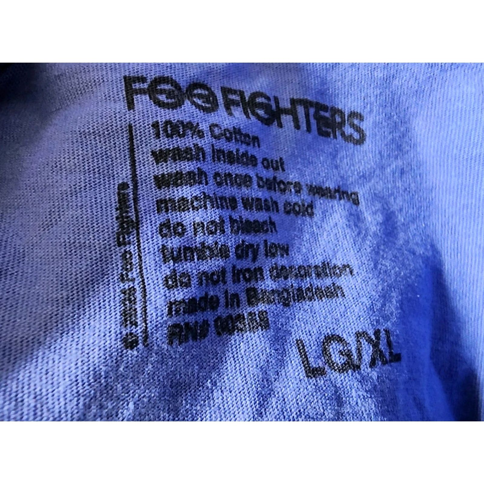 Vintage Foo Fighters T-Shirt Oversized Mens L/XL Blue 2024 Mai Tai Skull Band Tee Shirt Size US L / EU 52-54 / 3 - 4 Thumbnail