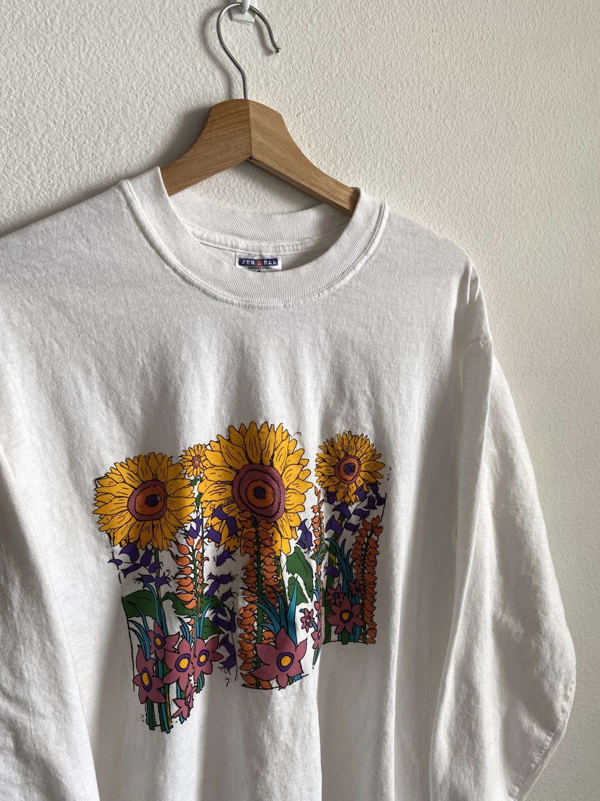 Vintage Vintage Sunflower Floral Tee 🌻 Size US L / EU 52-54 / 3 - 3 Thumbnail