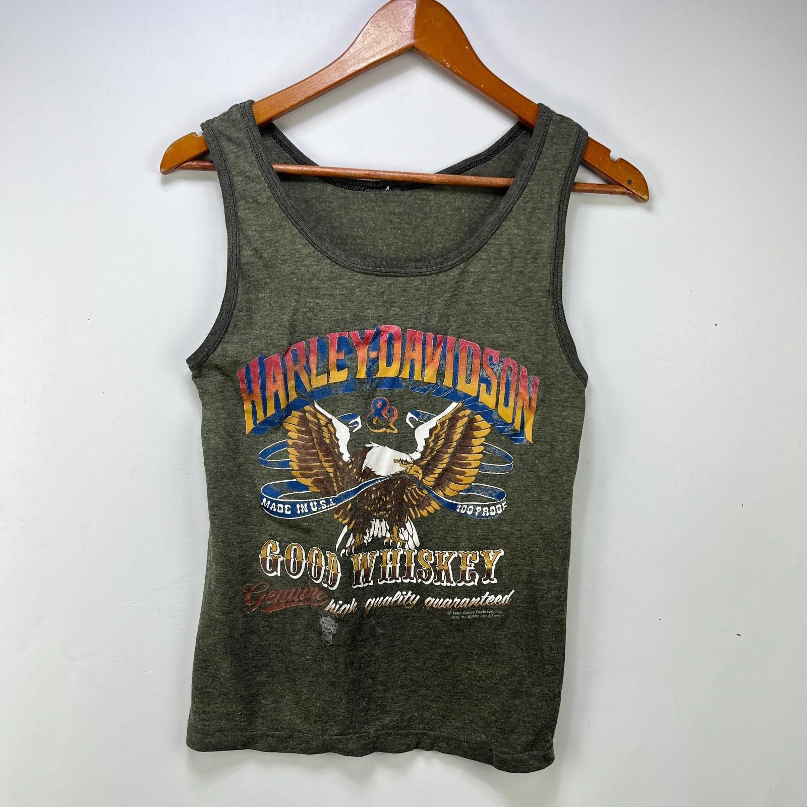 Harley Davidson Vintage 1987 Harley Davidson 3D Emblem Tank Shirt Womens XS Size XS / US 0-2 / IT 36-38 - 1 Thumbnail
