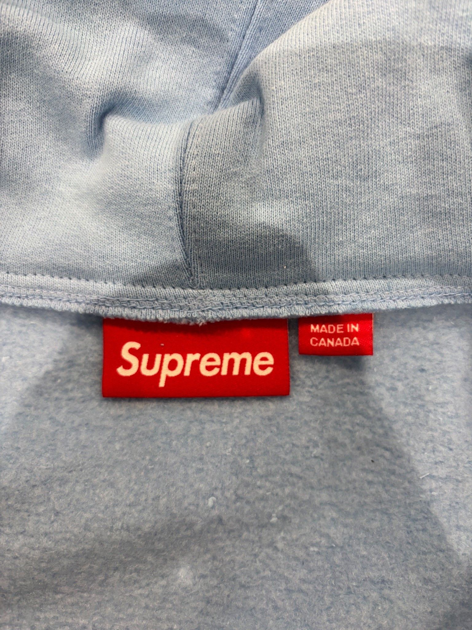 Supreme Supreme Devil S Logo Zip Up Hooded Sweatshirt Light Blue Size US L / EU 52-54 / 3 - 5 Thumbnail