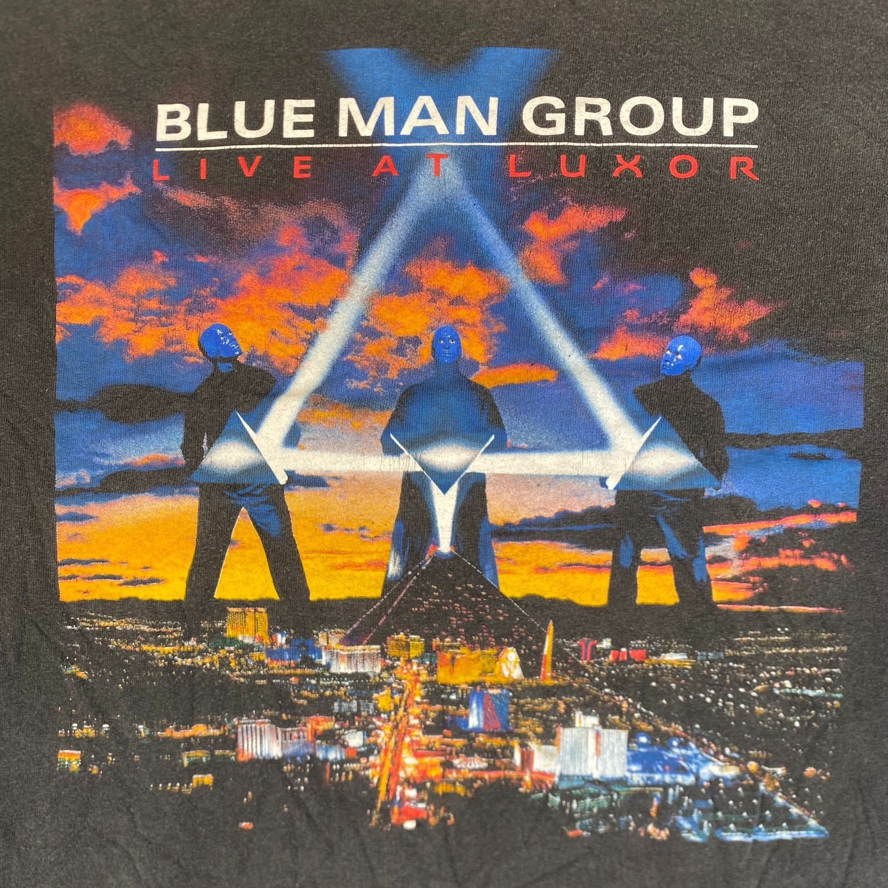 Band Tees Vintage Y2K Blue Man Group Shirt Black Las Vegas Band Tee Size US L / EU 52-54 / 3 - 3 Thumbnail