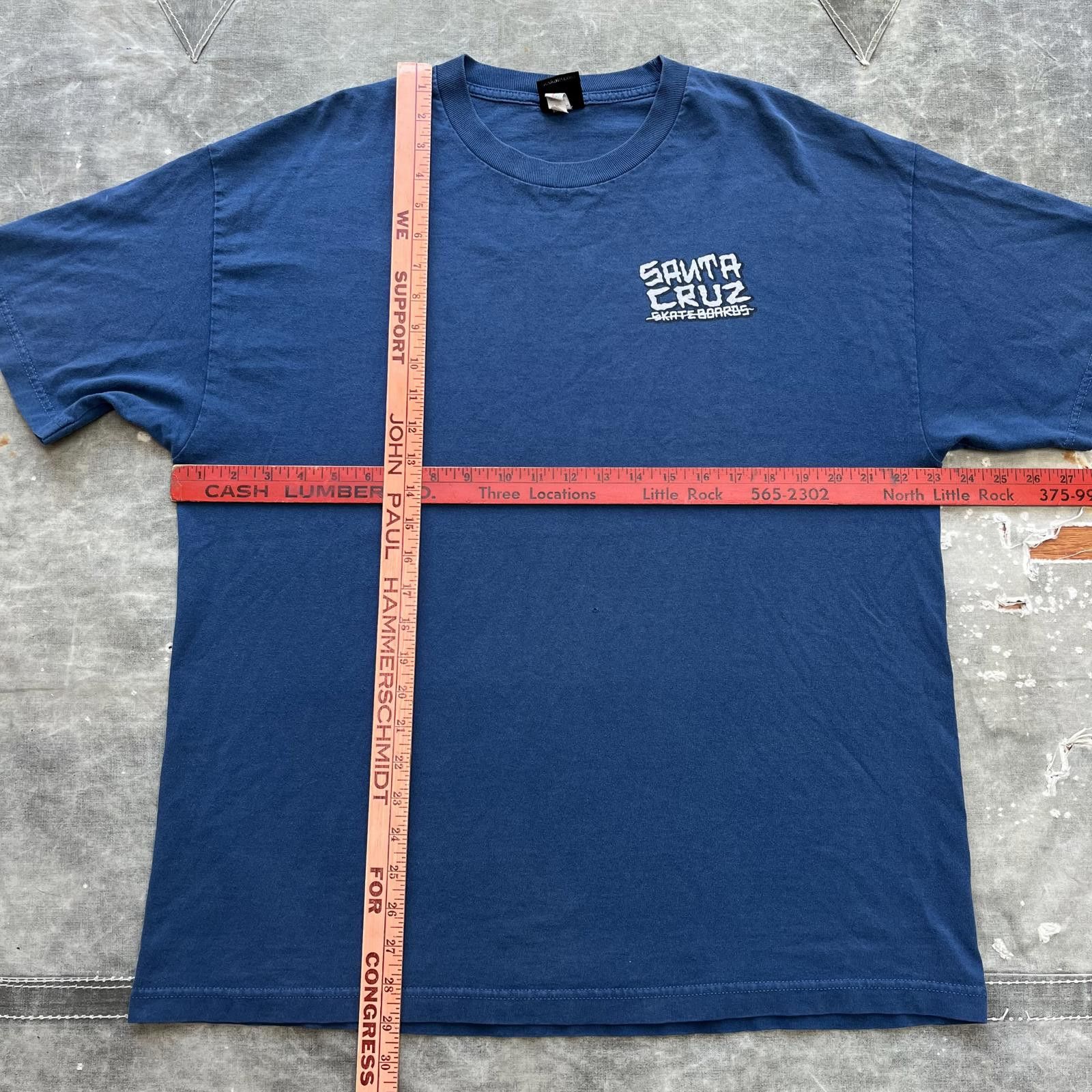 Santa Cruz Skateboards × Vintage Vintage Y2K Santa Cruz Dressen Skull Skate Shirt Size US XL / EU 56 / 4 - 3 Thumbnail
